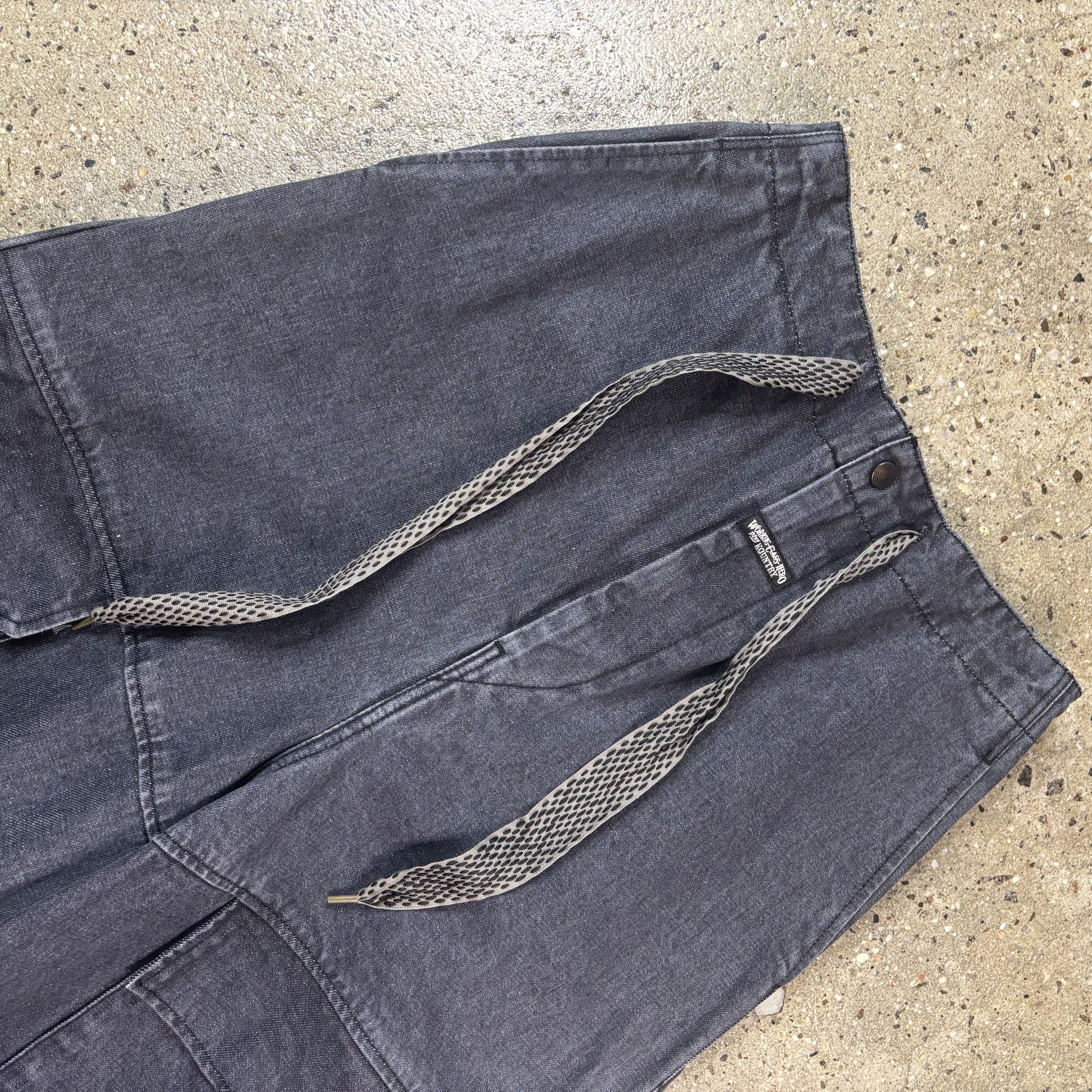Kapital 14Oz Adjustable Denim Cargo Pants - View 8