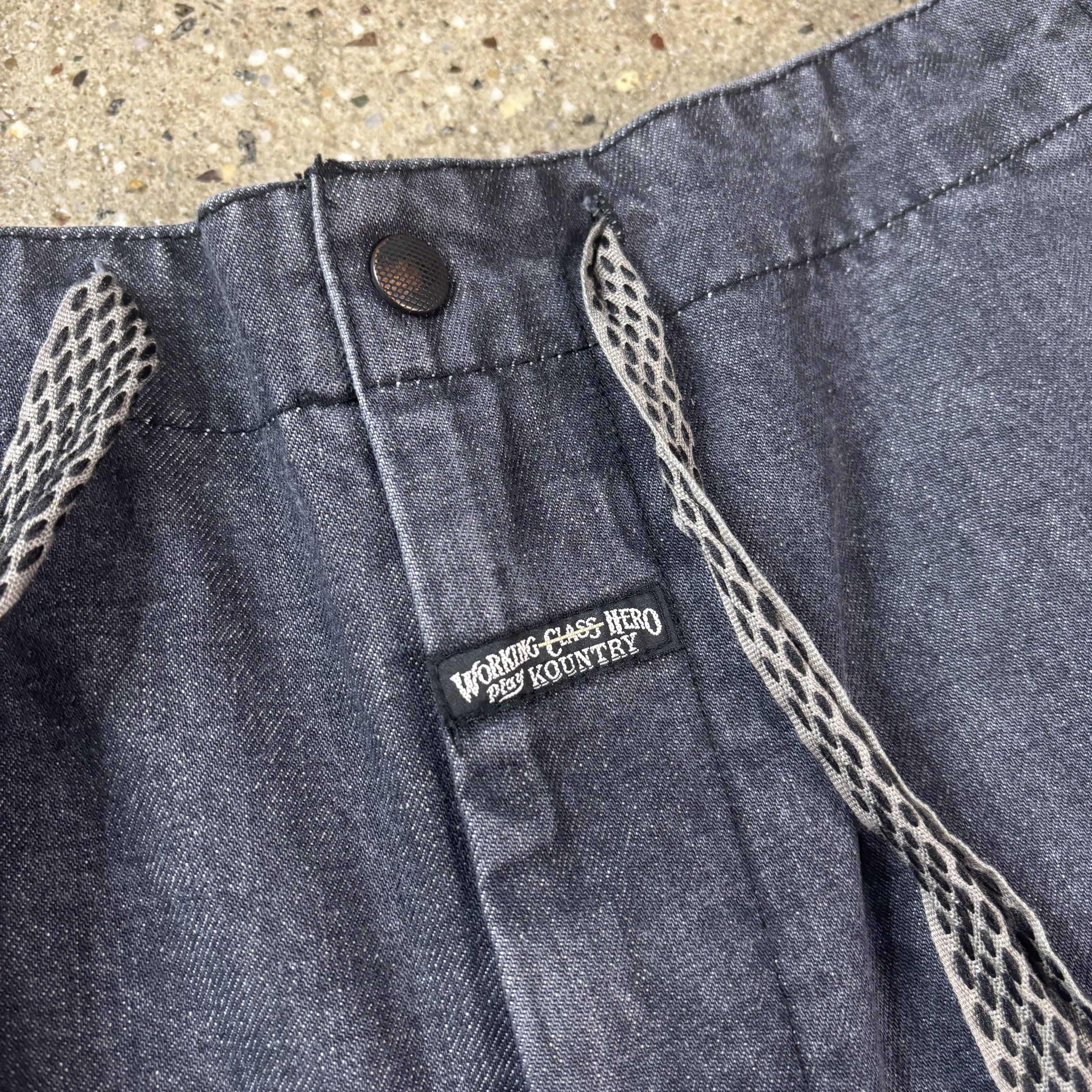 Kapital 14Oz Adjustable Denim Cargo Pants - View 9
