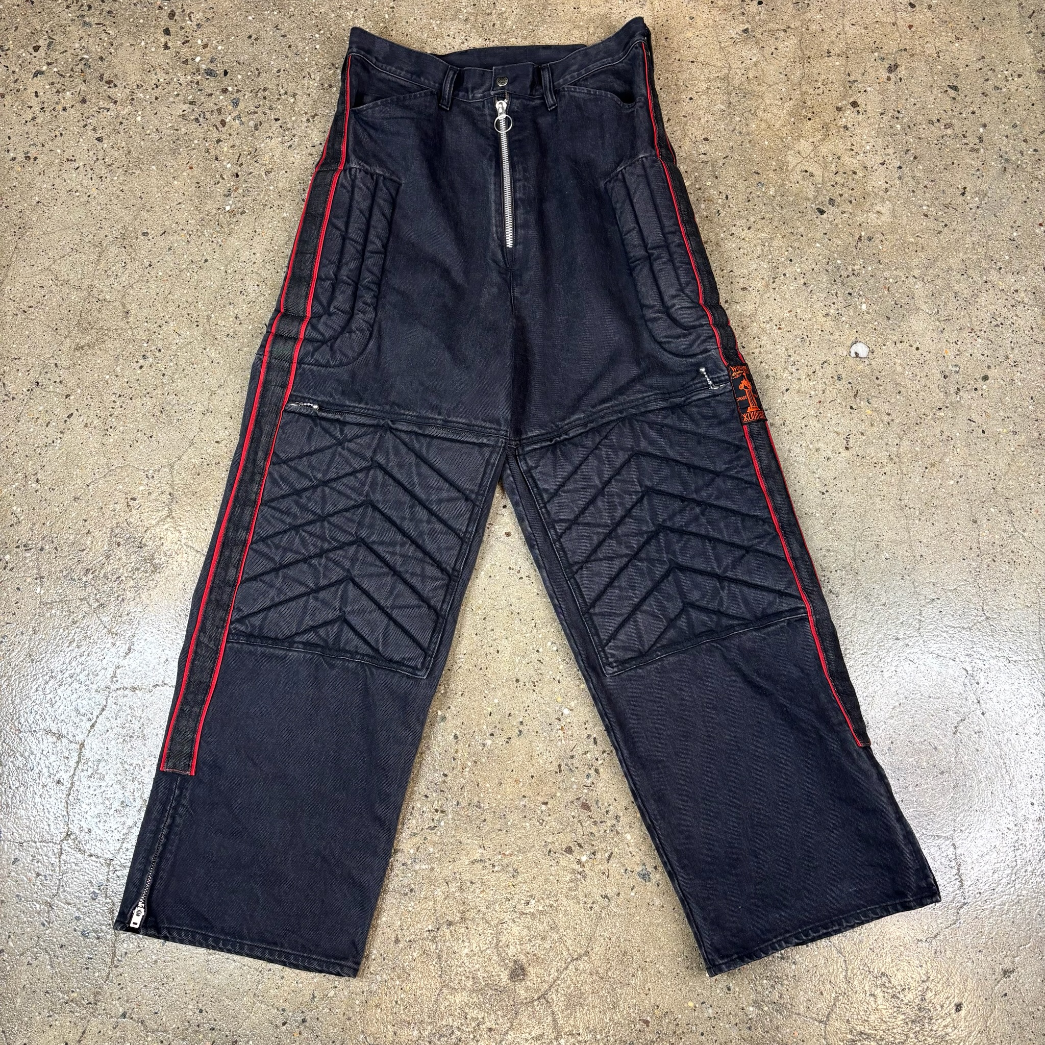 Padded Denim Pants
