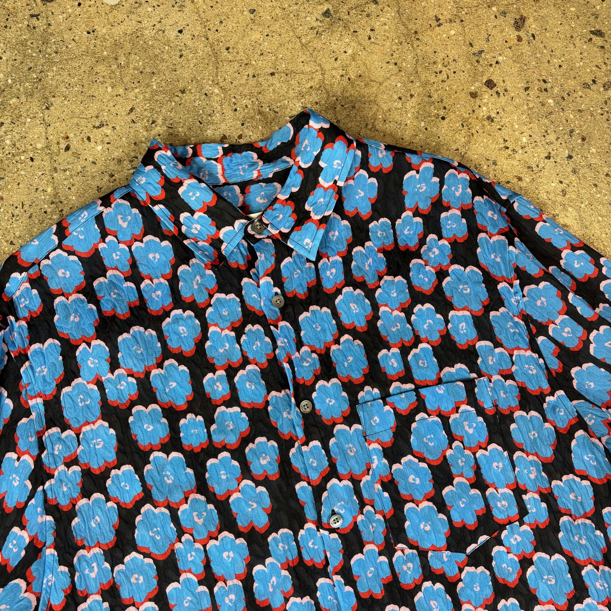 Lanvin Crinkle Flower Shirt - View 2