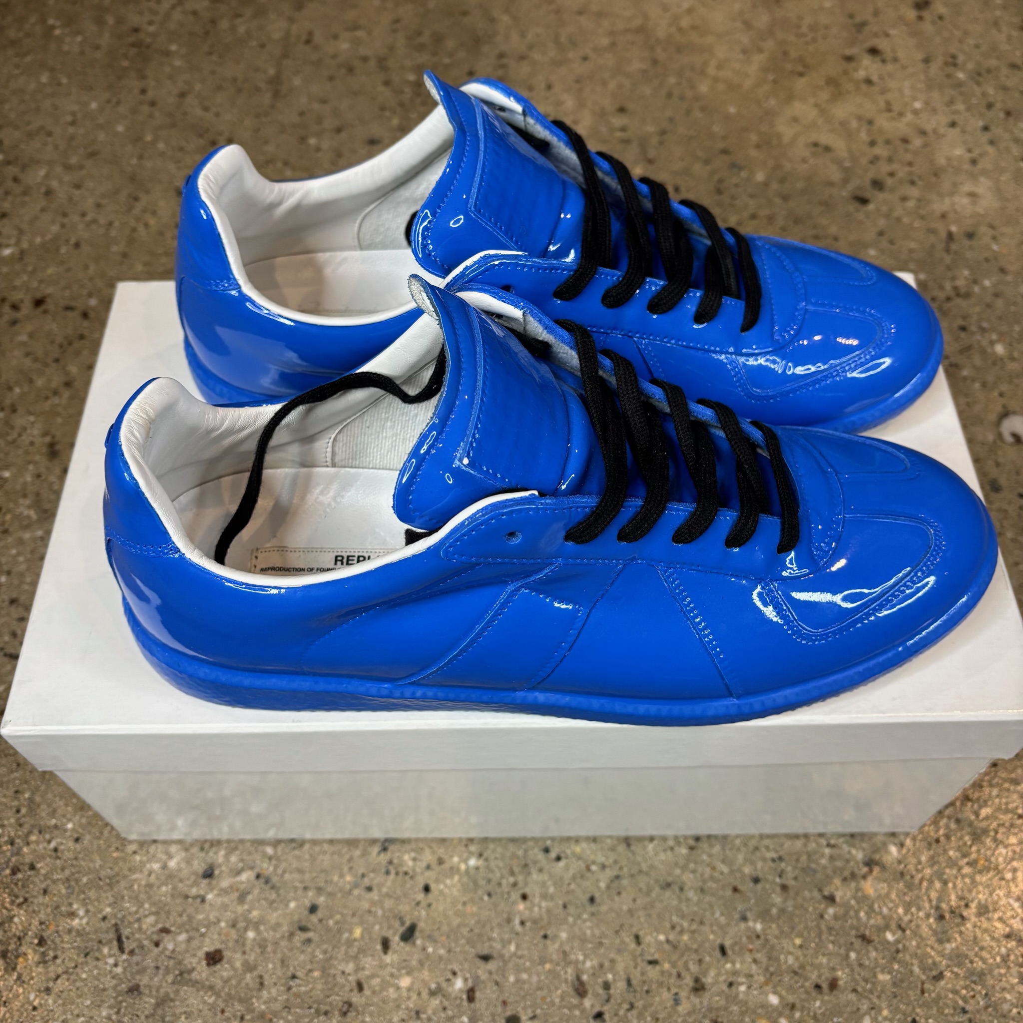 Maison Margiela Blue Dipped Gats - View 3