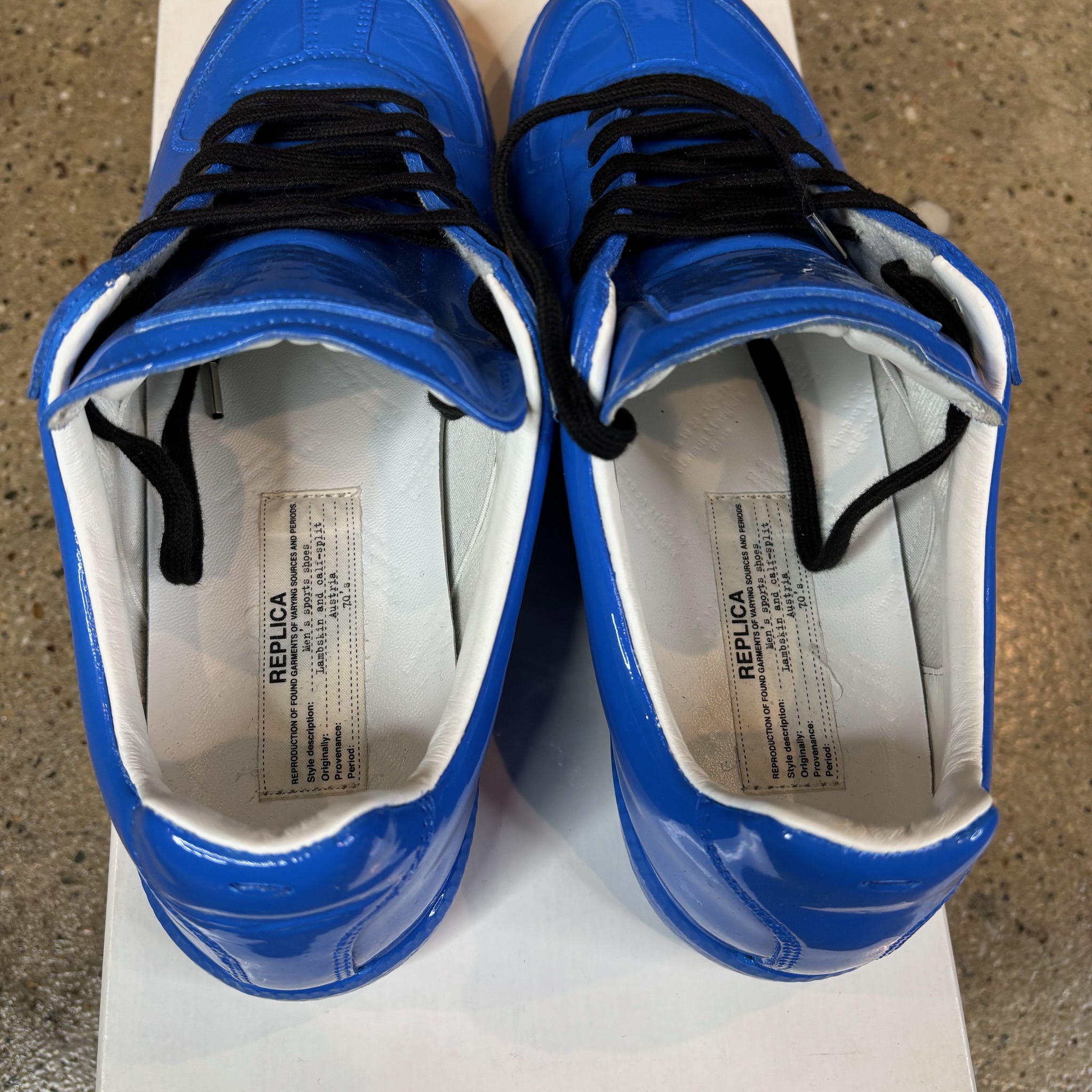 Maison Margiela Blue Dipped Gats - View 4