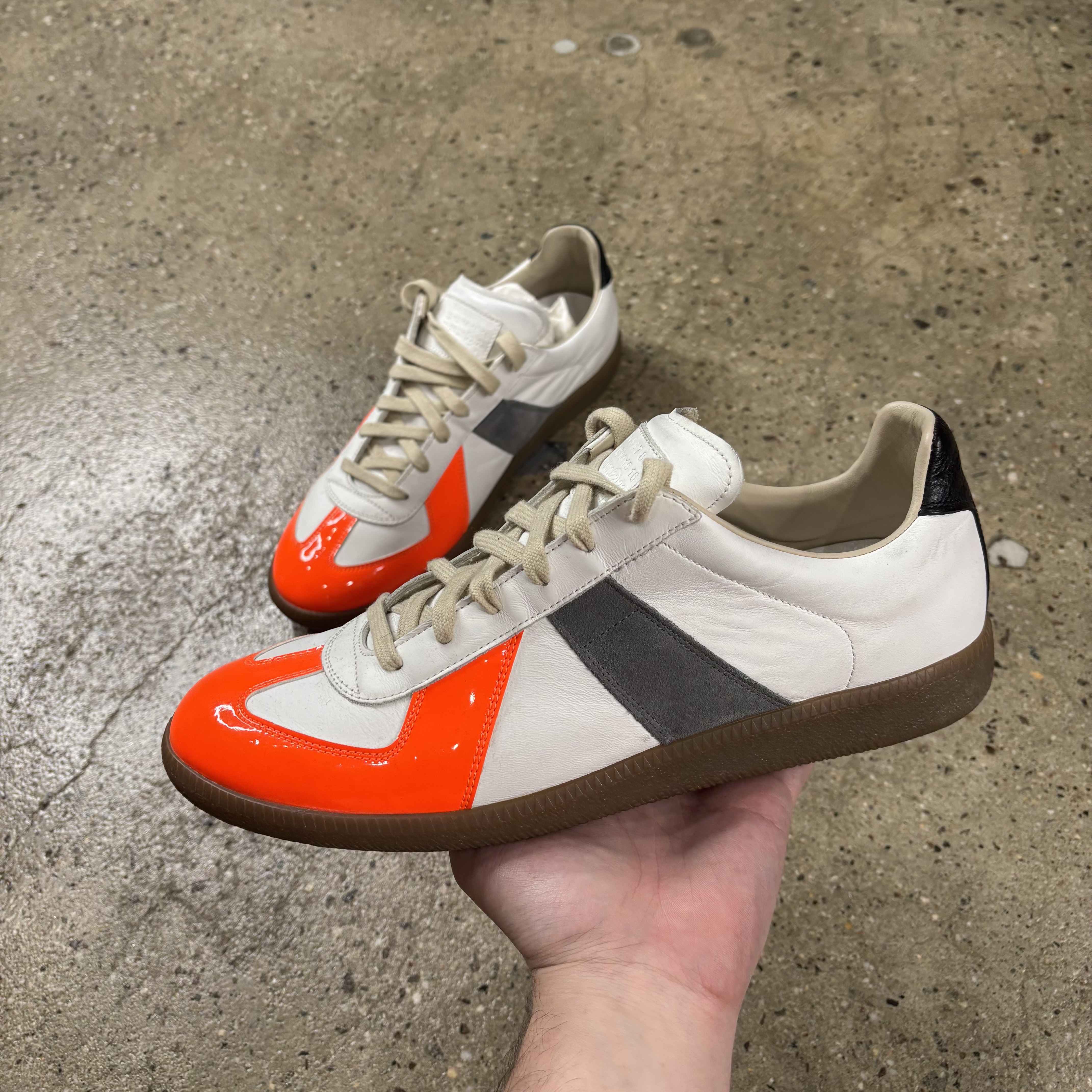 Maison Margiela Orange Toe Gats - View 2