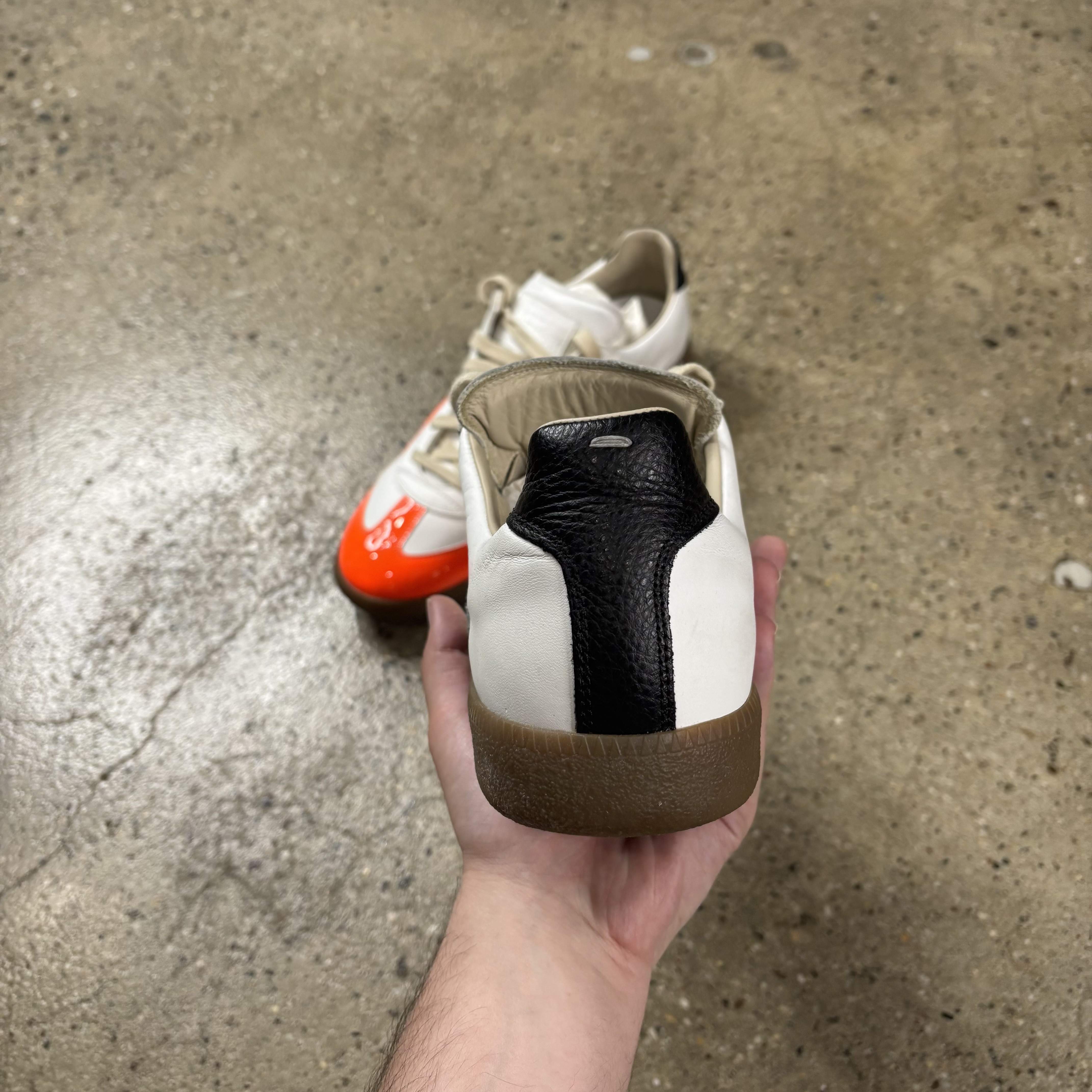 Maison Margiela Orange Toe Gats - View 3