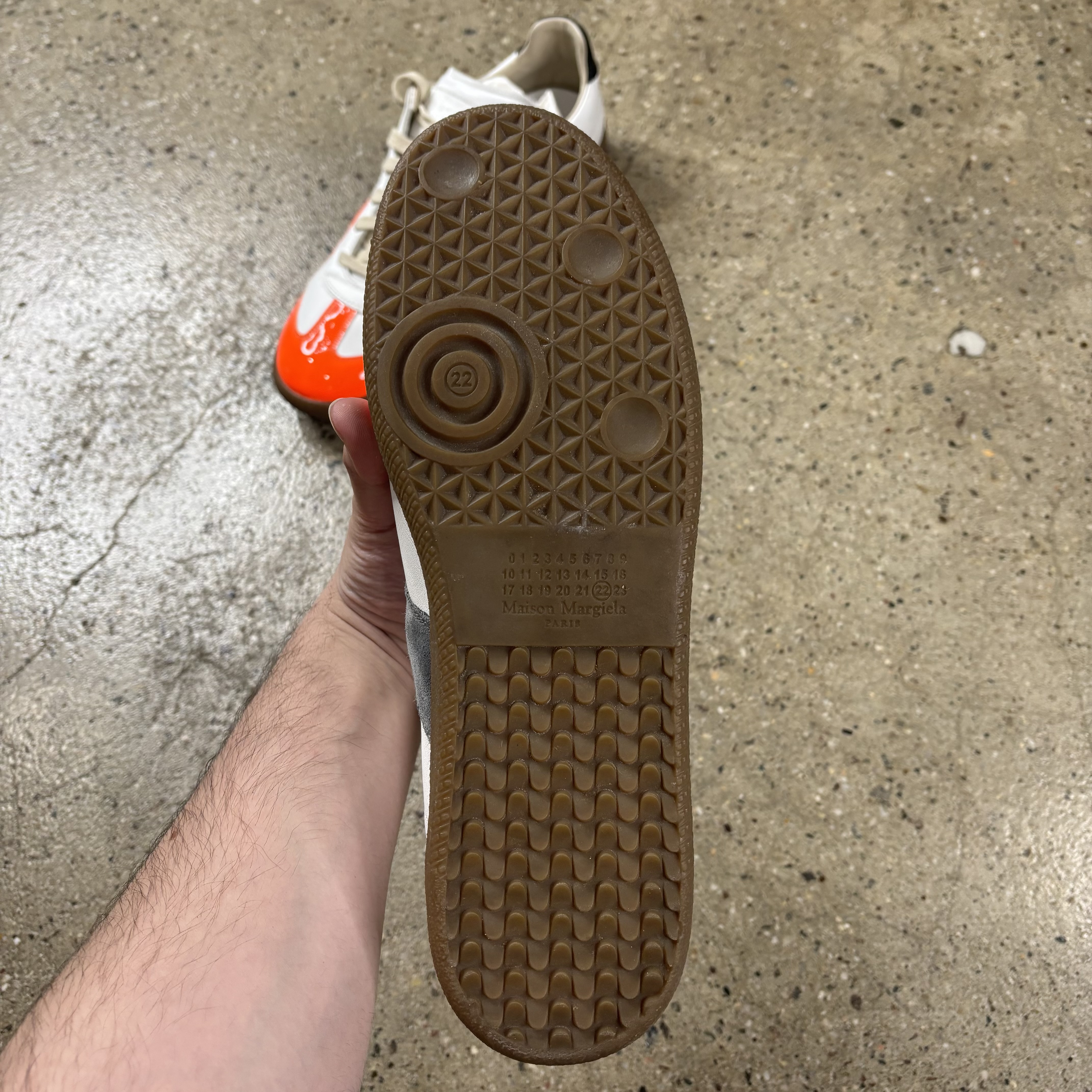 Maison Margiela Orange Toe Gats - View 5