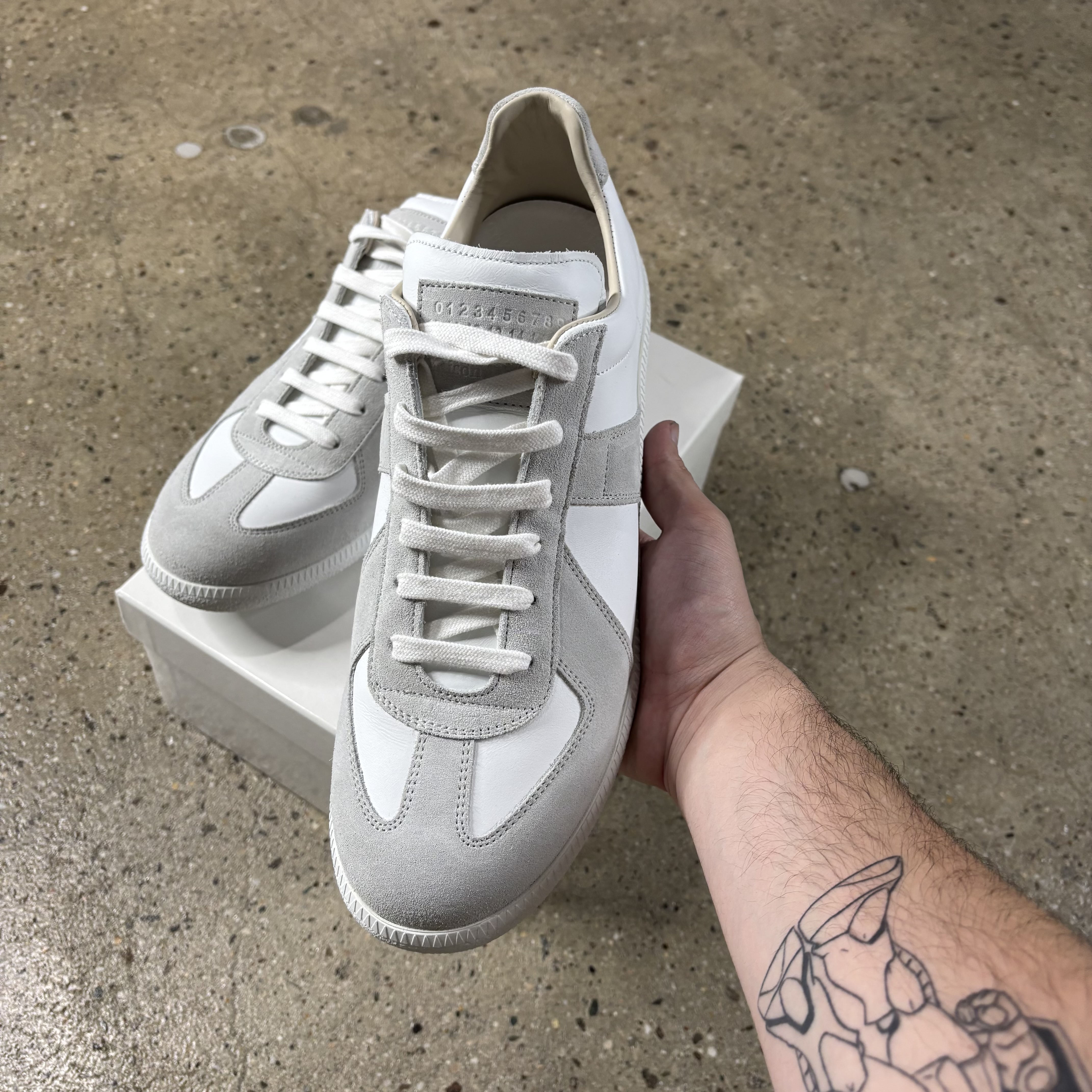 Maison Margiela White Gat Sneakers - View 3