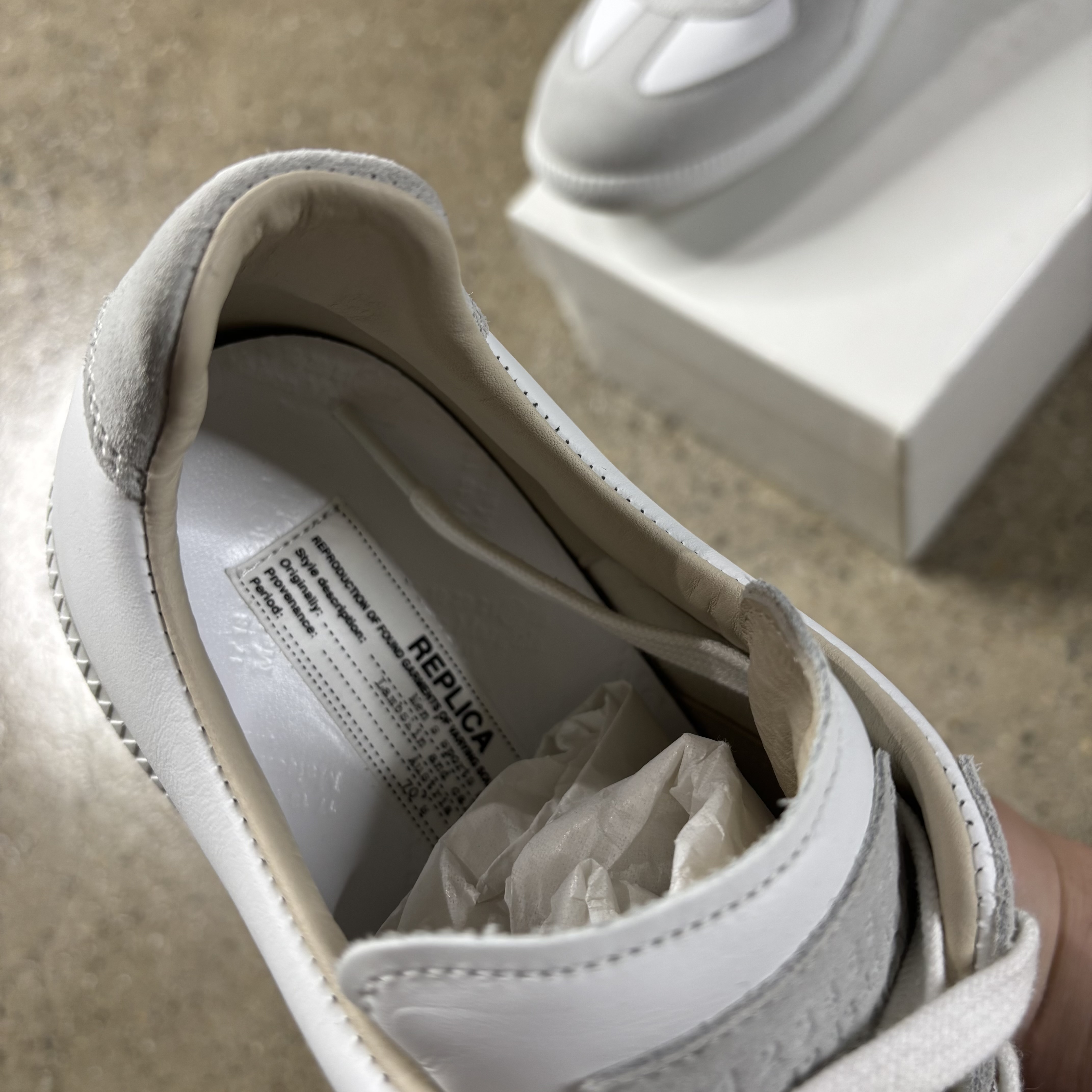 Maison Margiela White Gat Sneakers - View 6