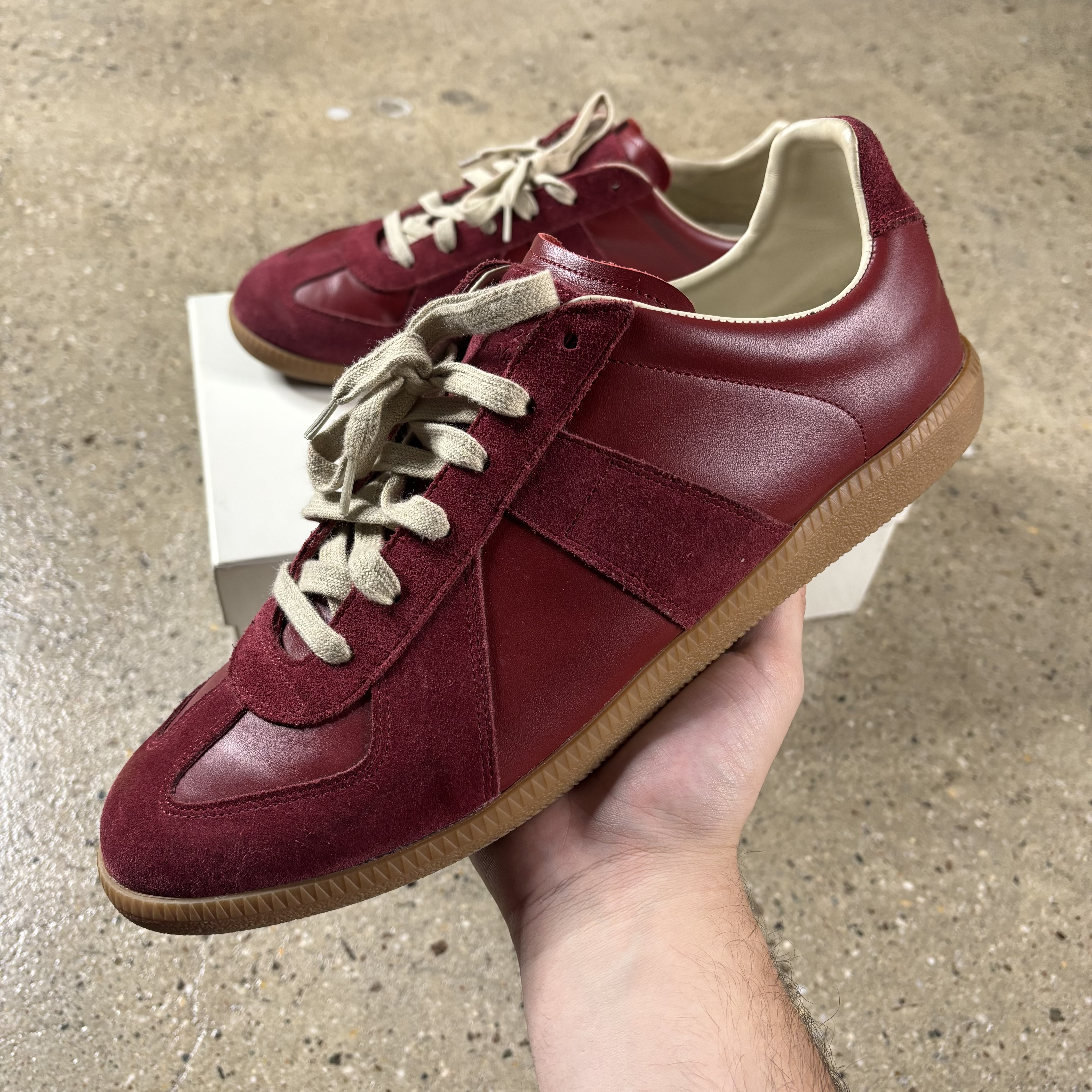 Maison Margiela Burgundy Gats - View 3