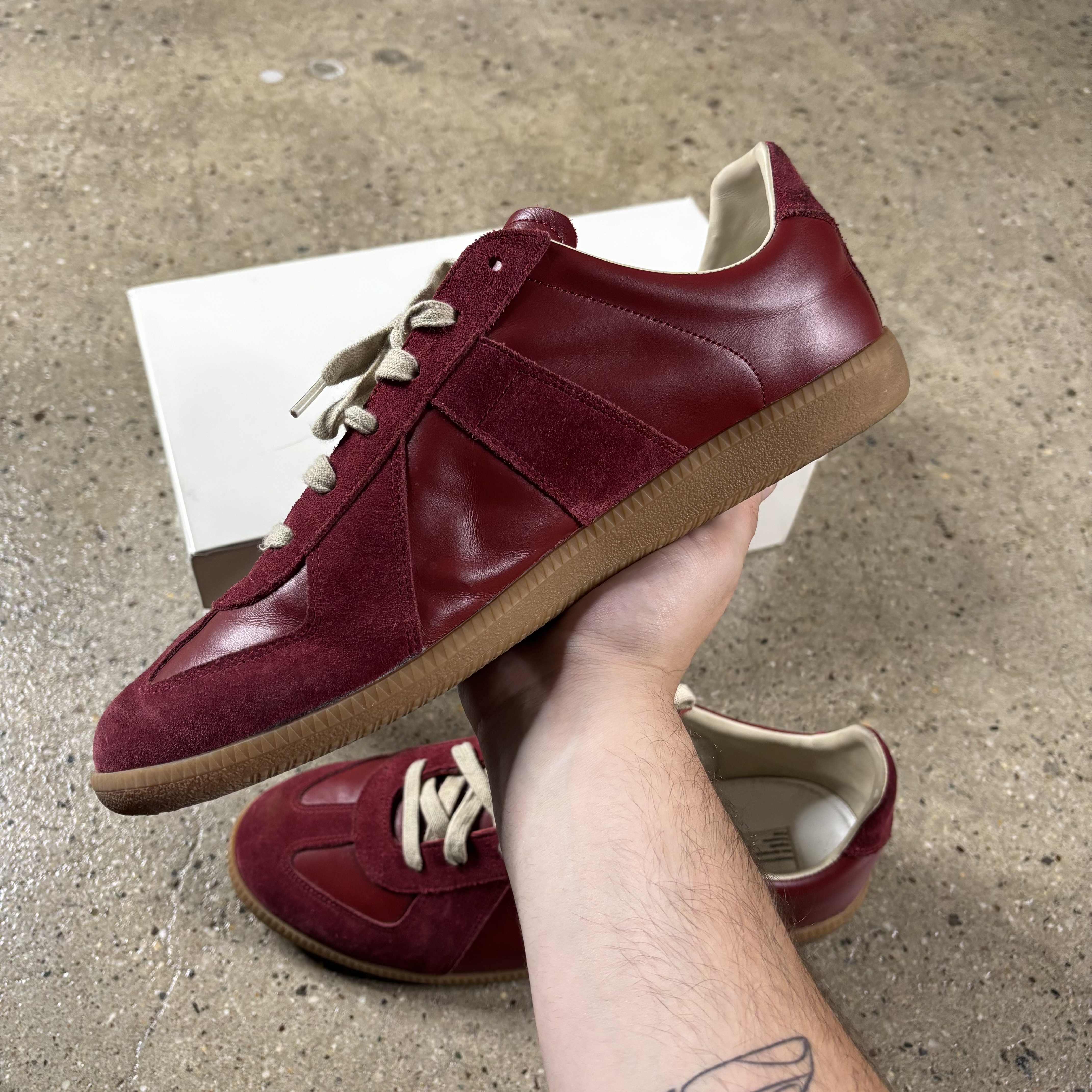 Maison Margiela Burgundy Gats - View 6