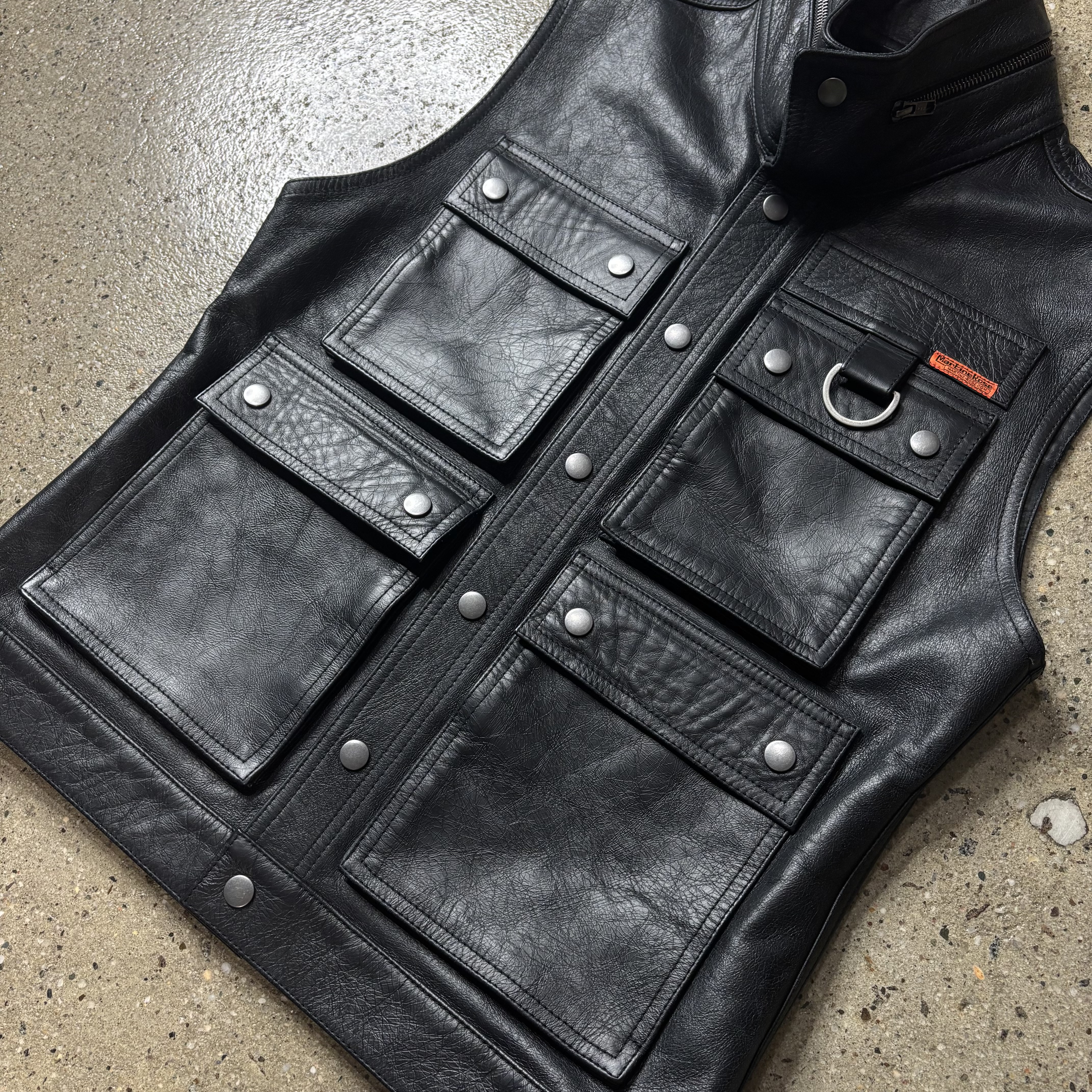 Martine Rose Leather Cargo Vest - View 4