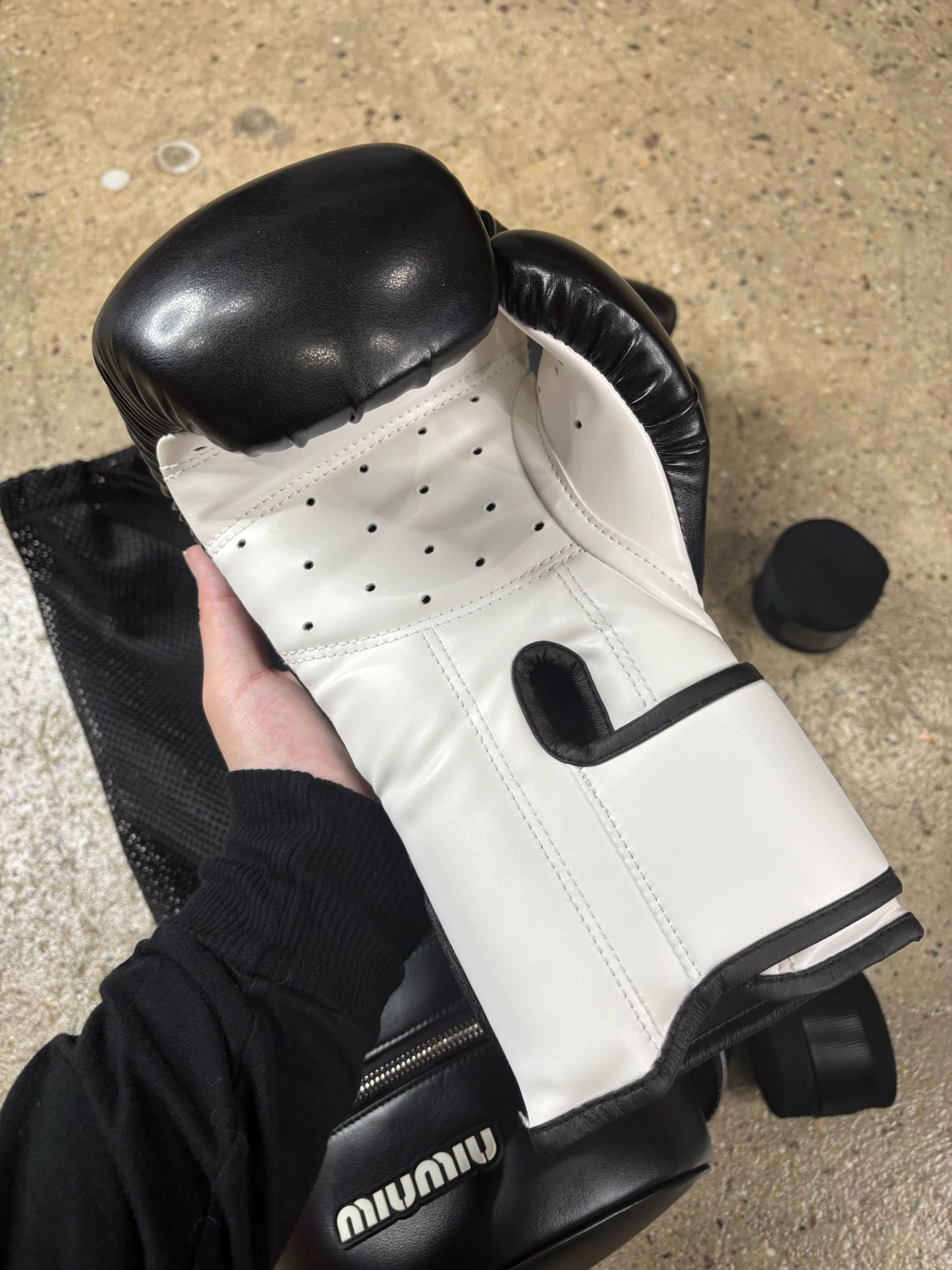 Miu Miu  Boxing Gloves w/ Bag - View 6