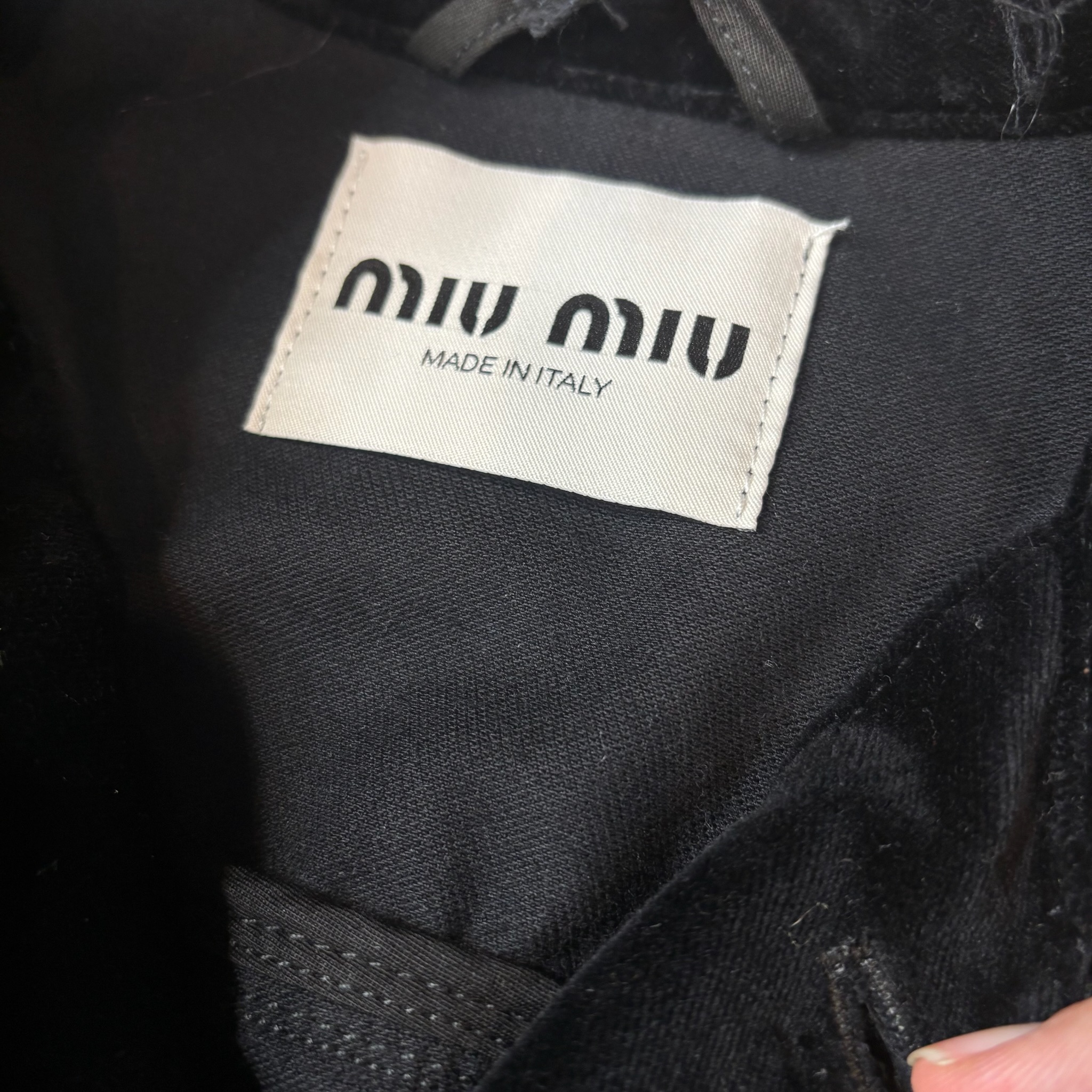 Miu Miu Velvet Cropped Jacket - View 5