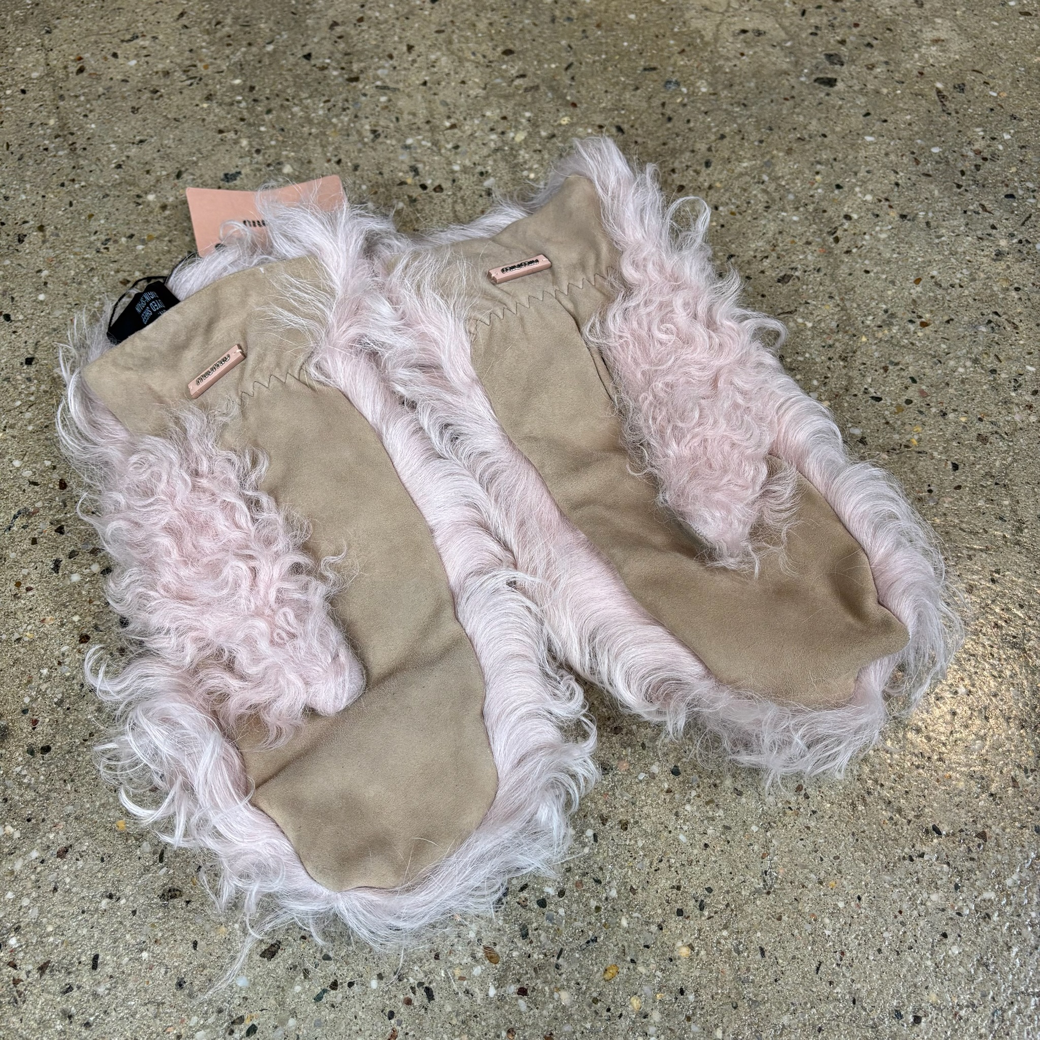 Miu Miu Shearling Gloves - View 5