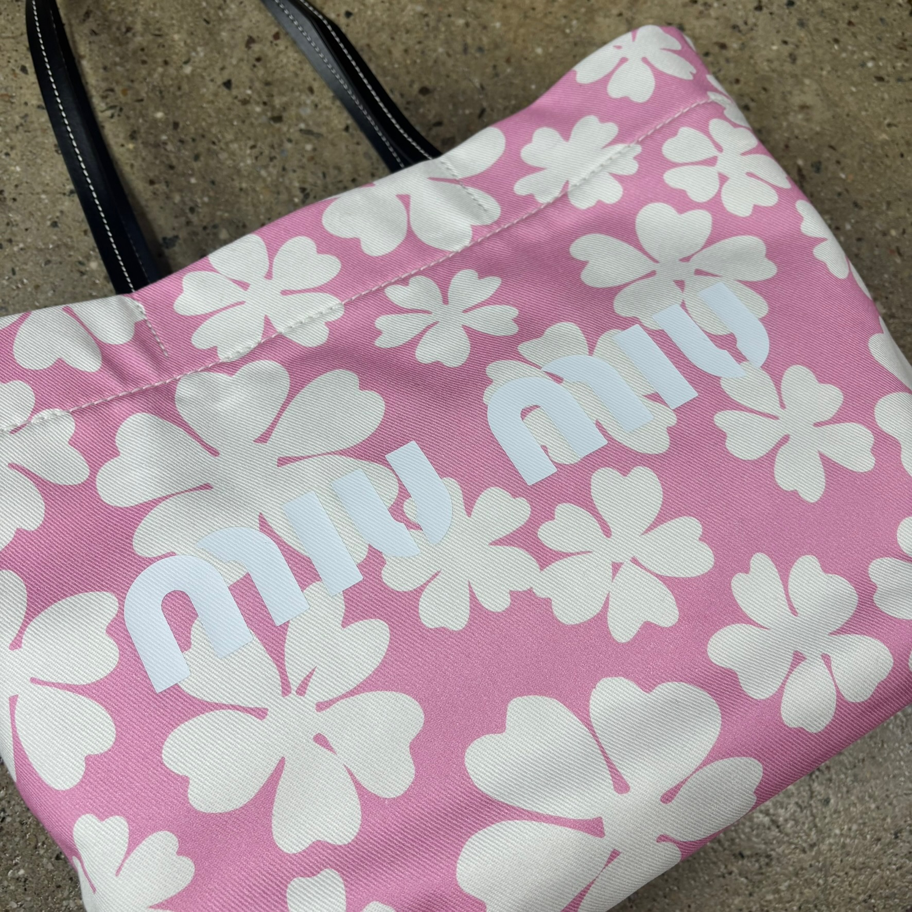 Miu Miu Flower Tote Bag - View 2