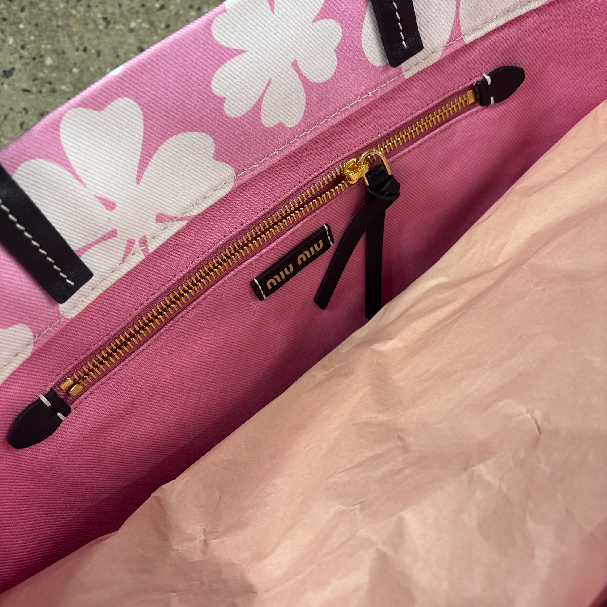 Miu Miu Flower Tote Bag - View 3