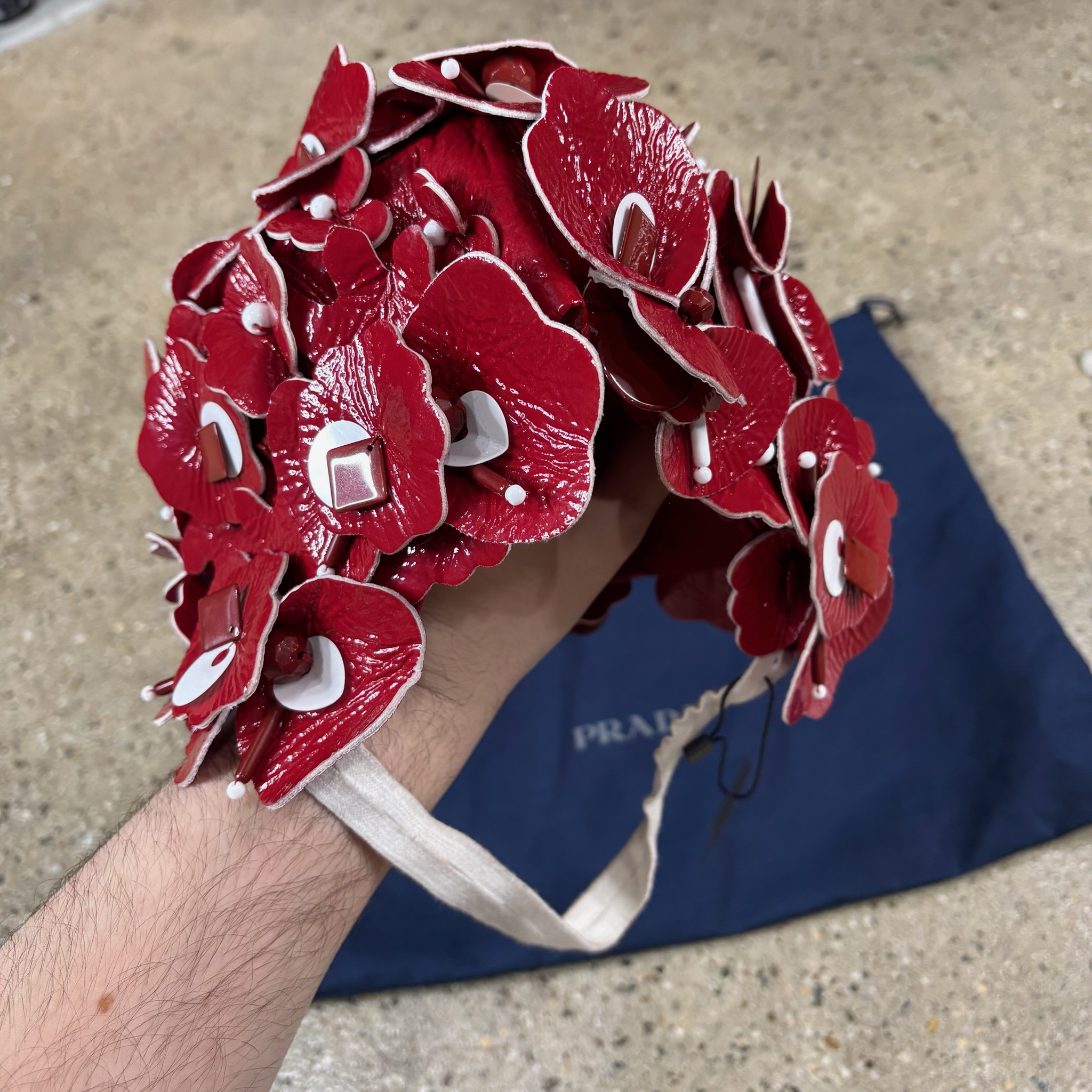 Miu Miu Leather Applique Runway Hat - View 3