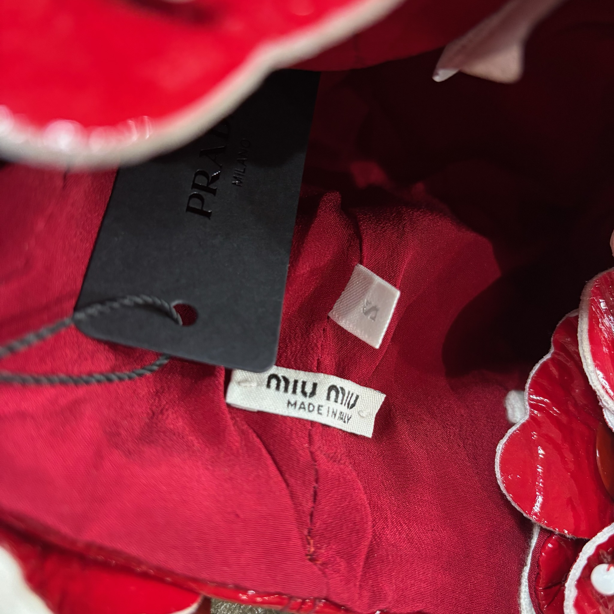 Miu Miu Leather Applique Runway Hat - View 5