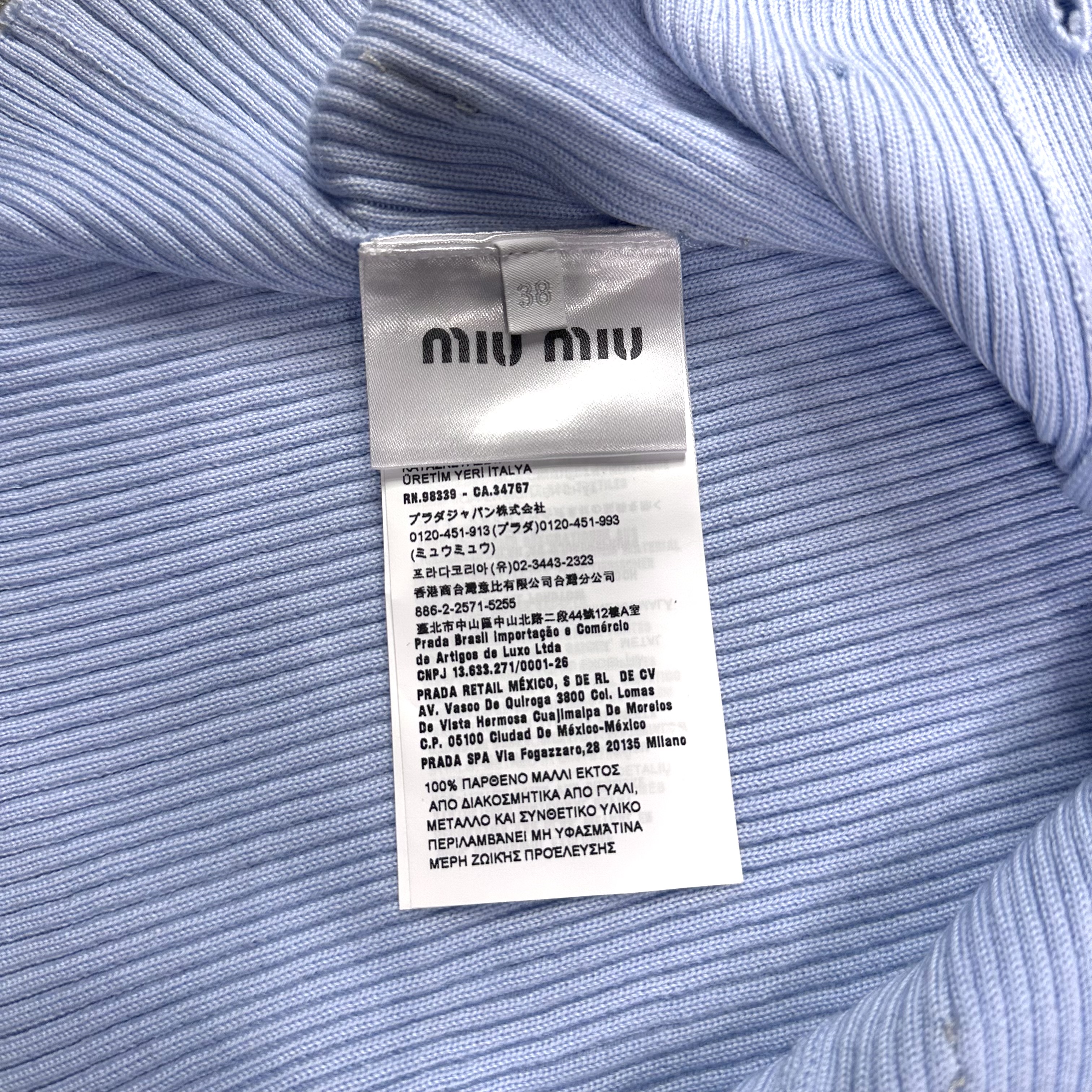 Miu Miu Crystal Cardigan - View 7