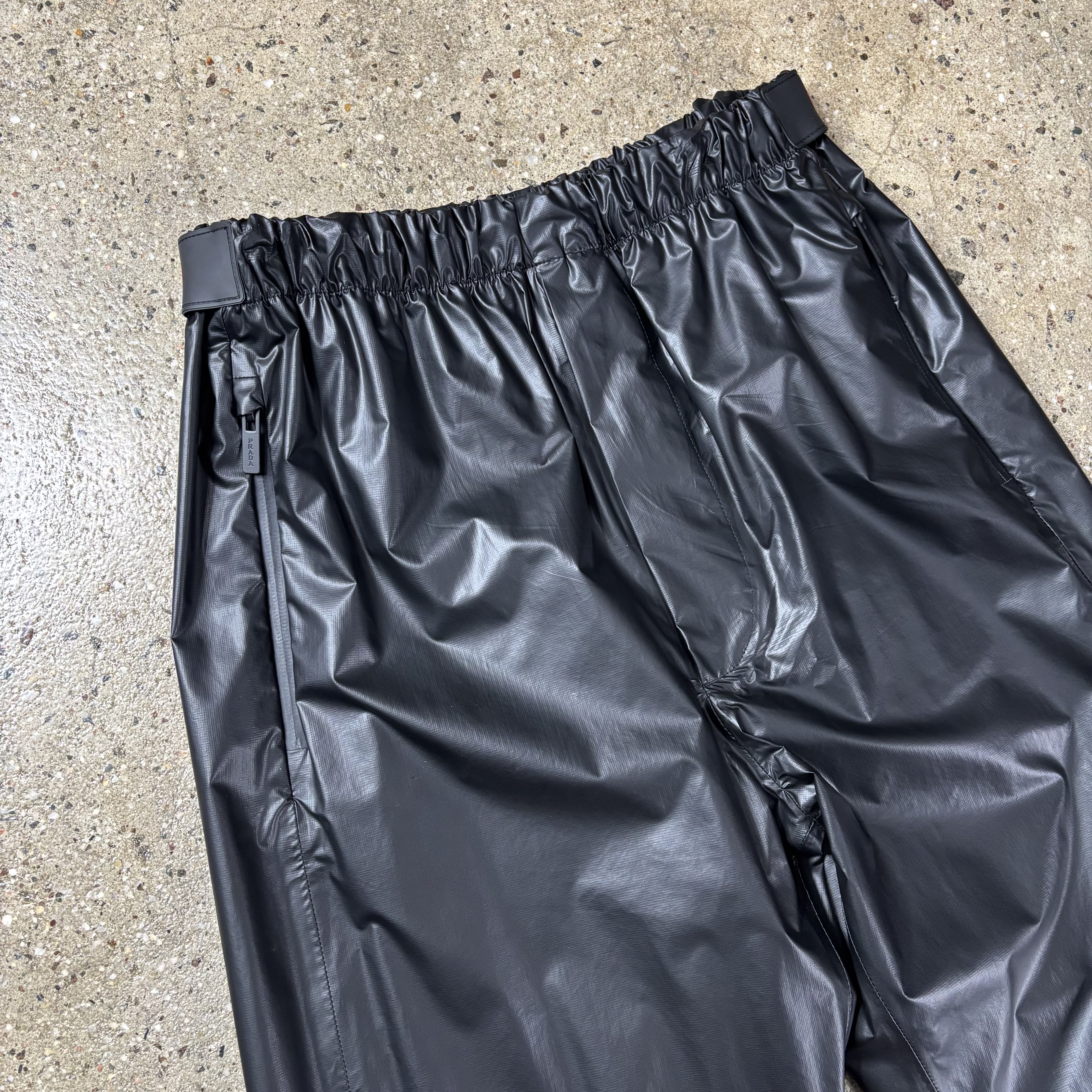 Prada Linea Rossa Treated Shiny Nylon Pants - View 3