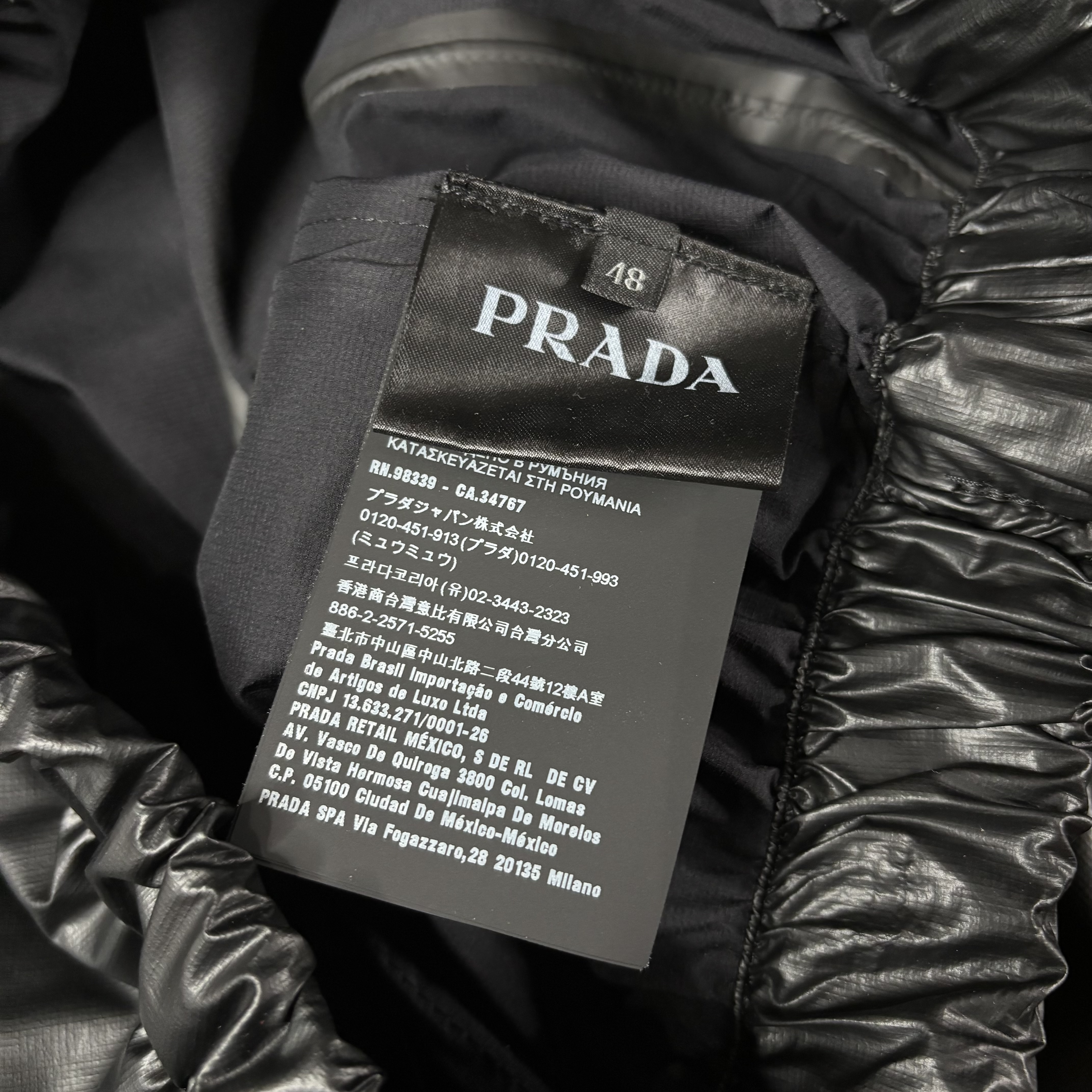 Prada Linea Rossa Treated Shiny Nylon Pants - View 4