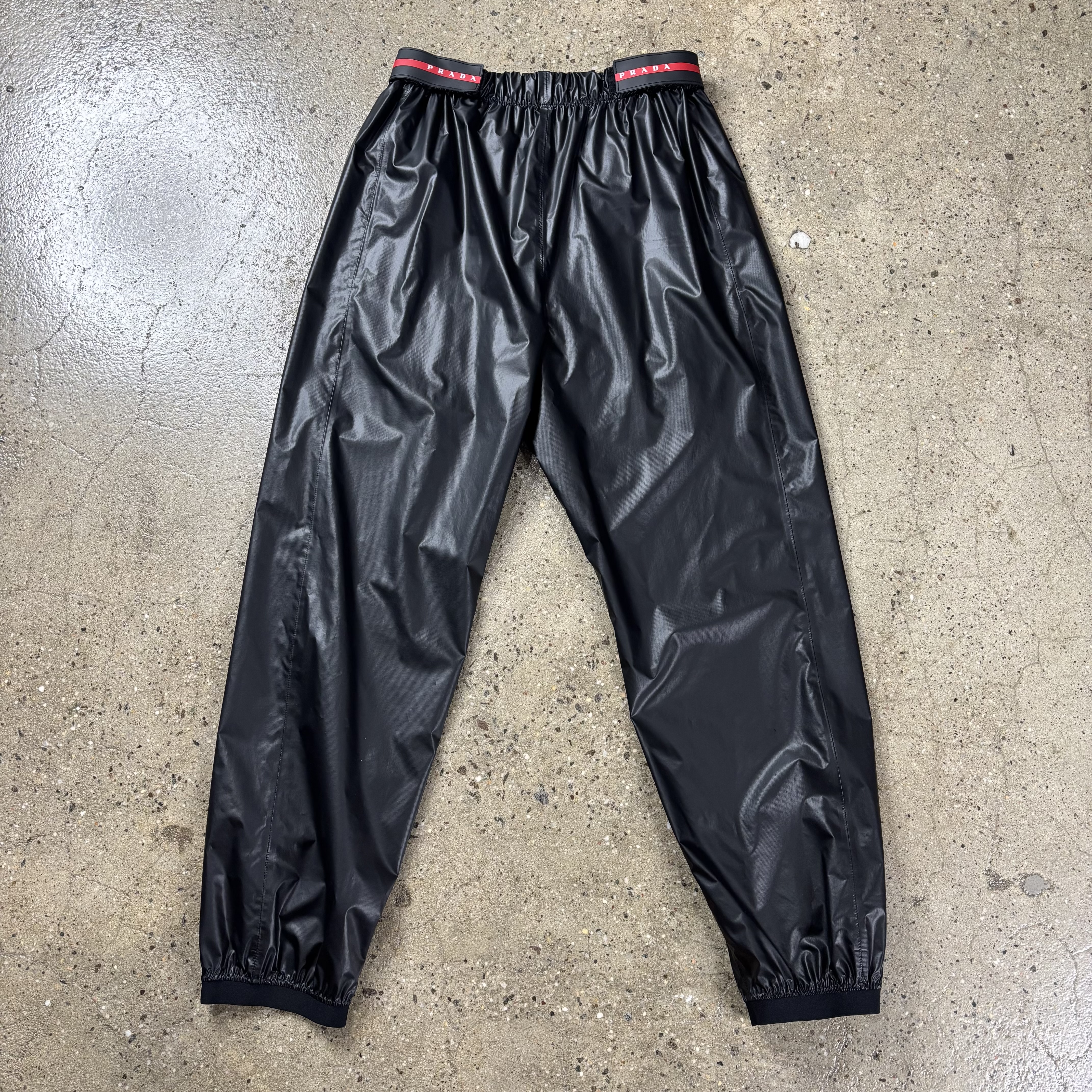 Prada Linea Rossa Treated Shiny Nylon Pants - View 6