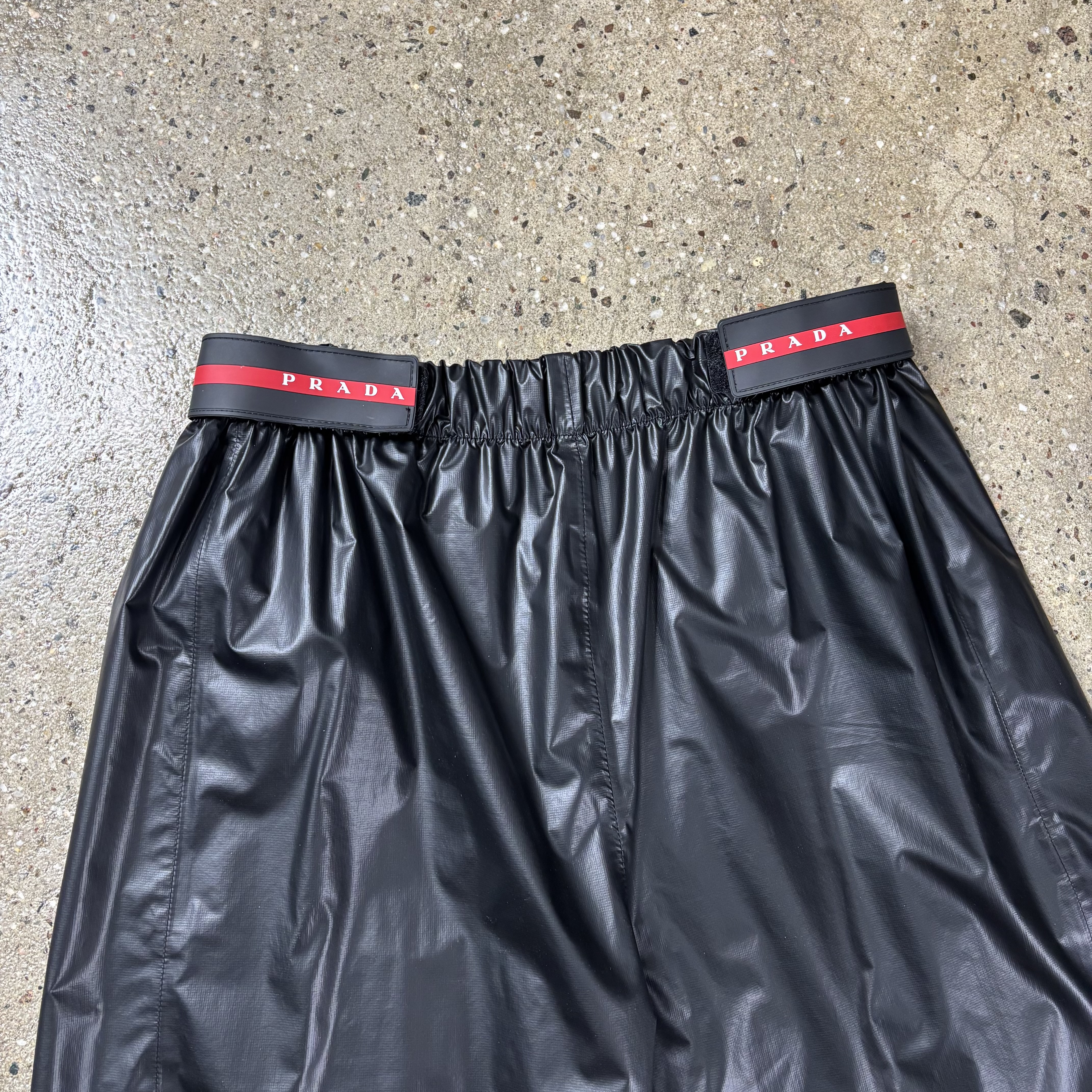 Prada Linea Rossa Treated Shiny Nylon Pants - View 7