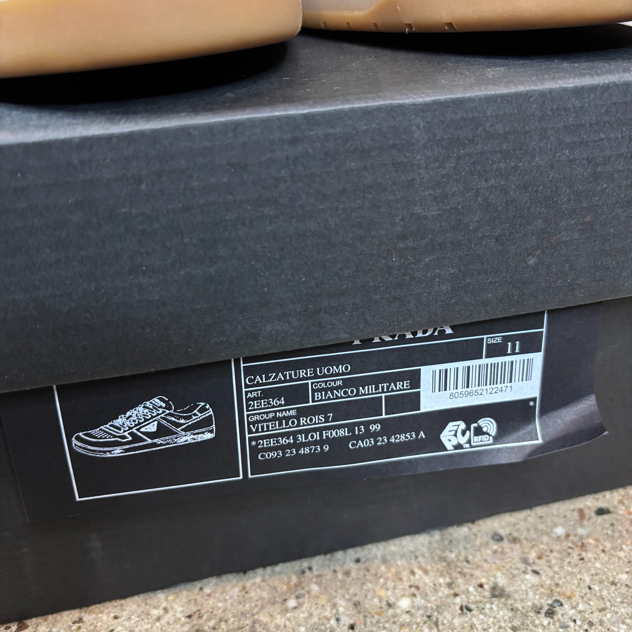 Prada Downtown Leather Sneakers - View 3