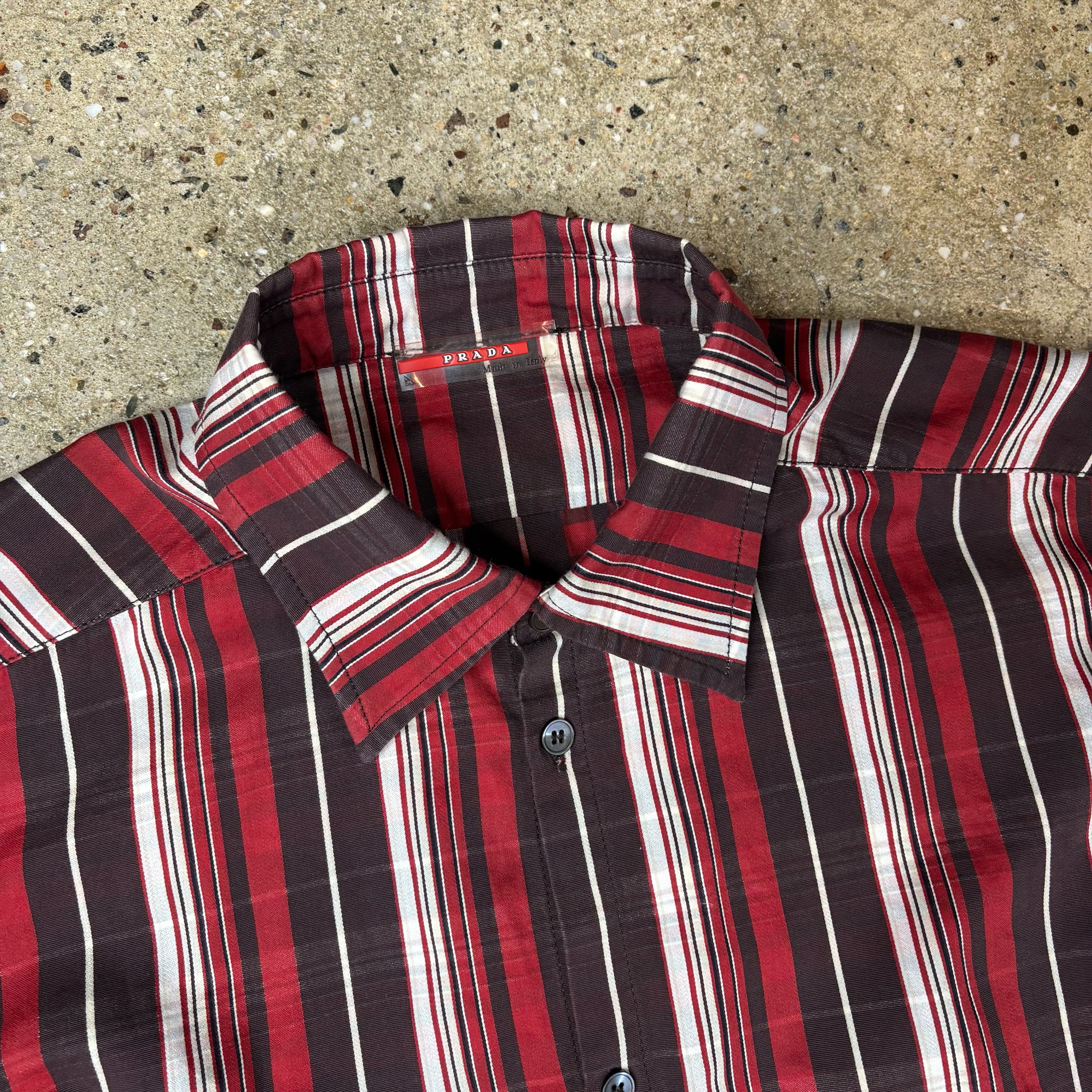 Prada Striped Button Up Shirt - View 2