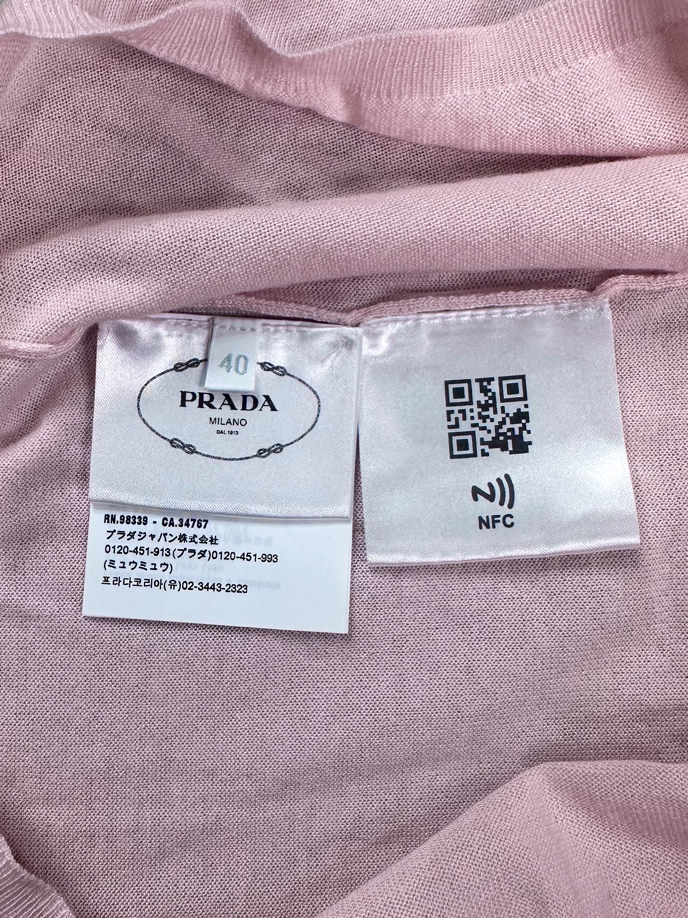 Prada Cashmere Polo Top - View 4