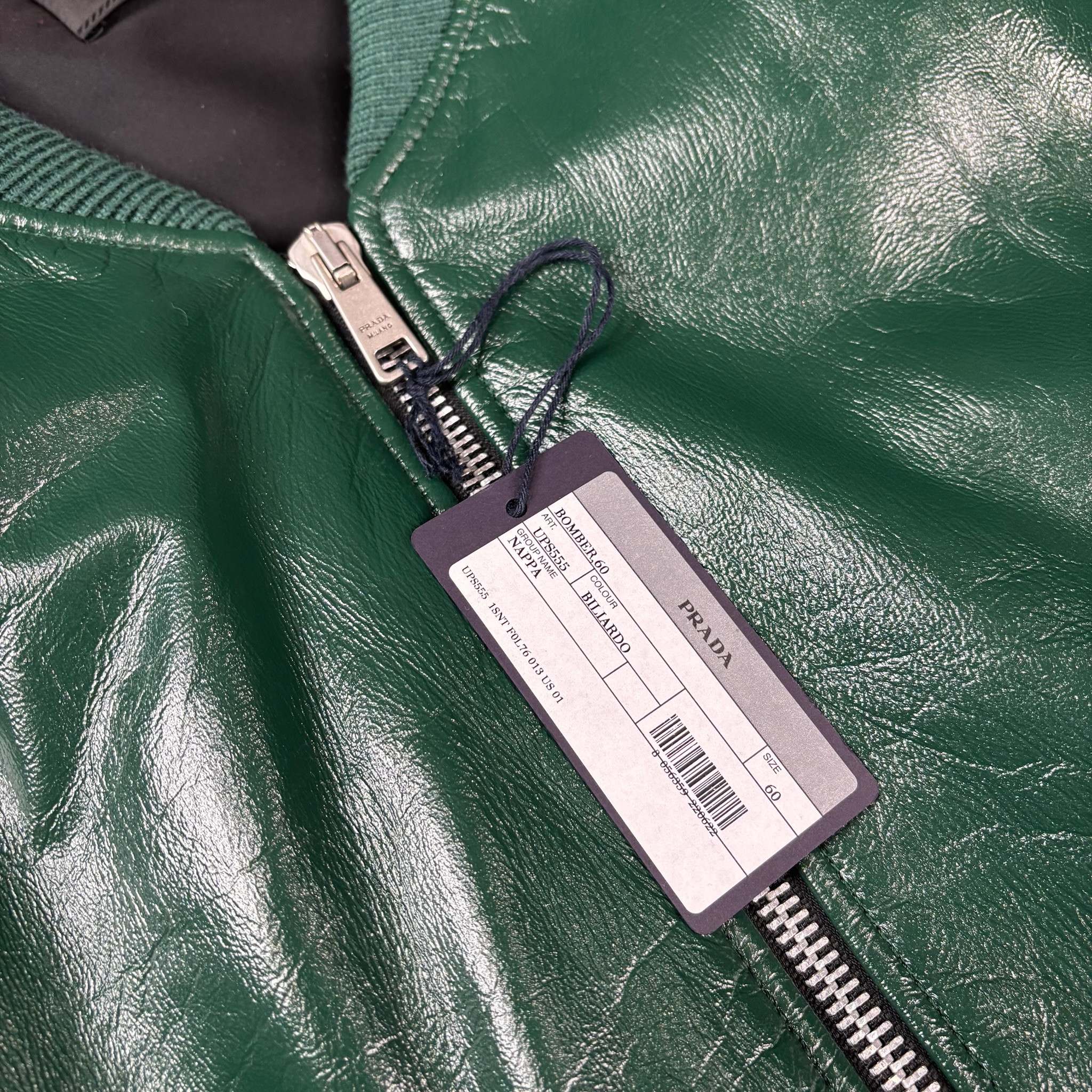 Prada Raf Simons Napa Leather Bomber Jacket - View 5