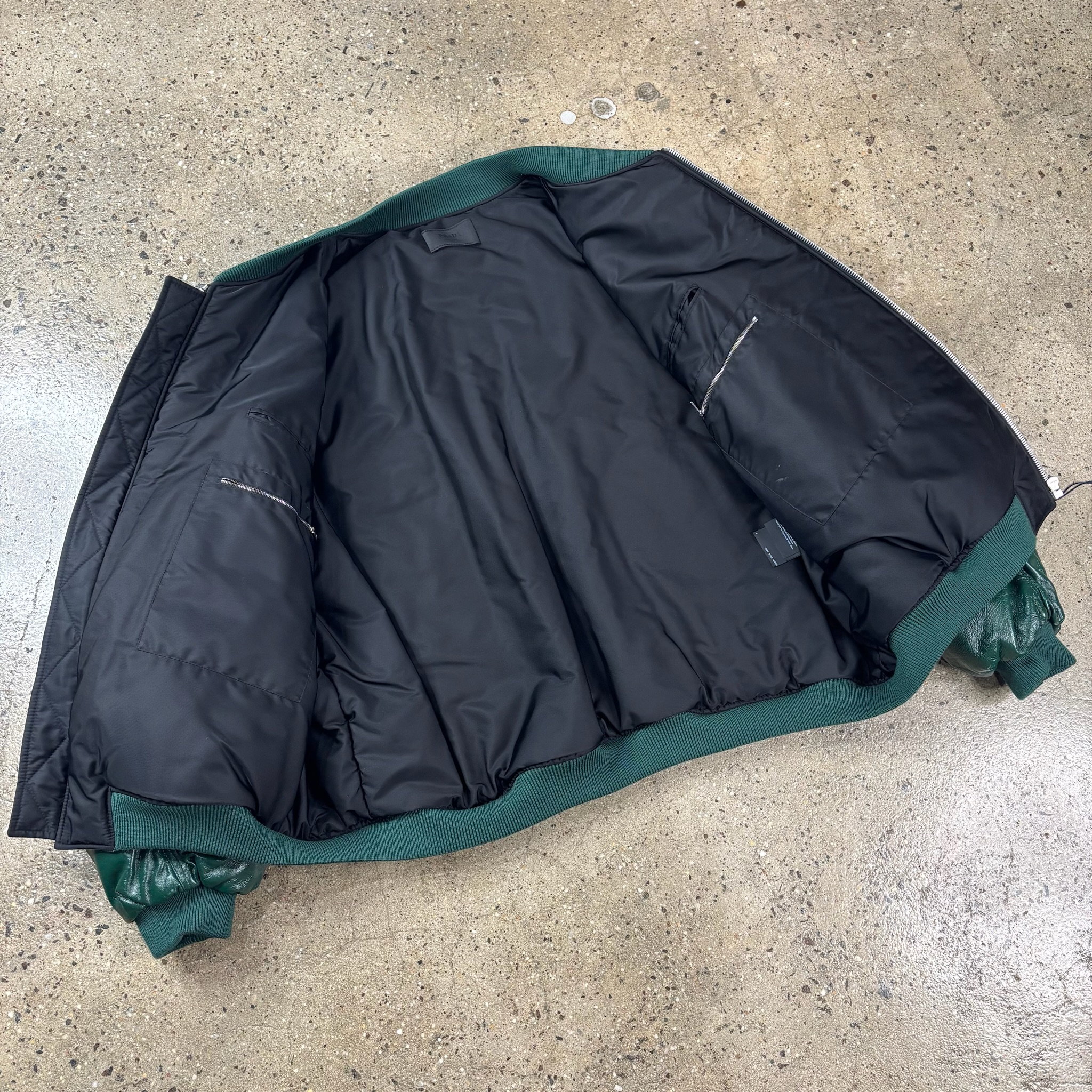 Prada Raf Simons Napa Leather Bomber Jacket - View 6