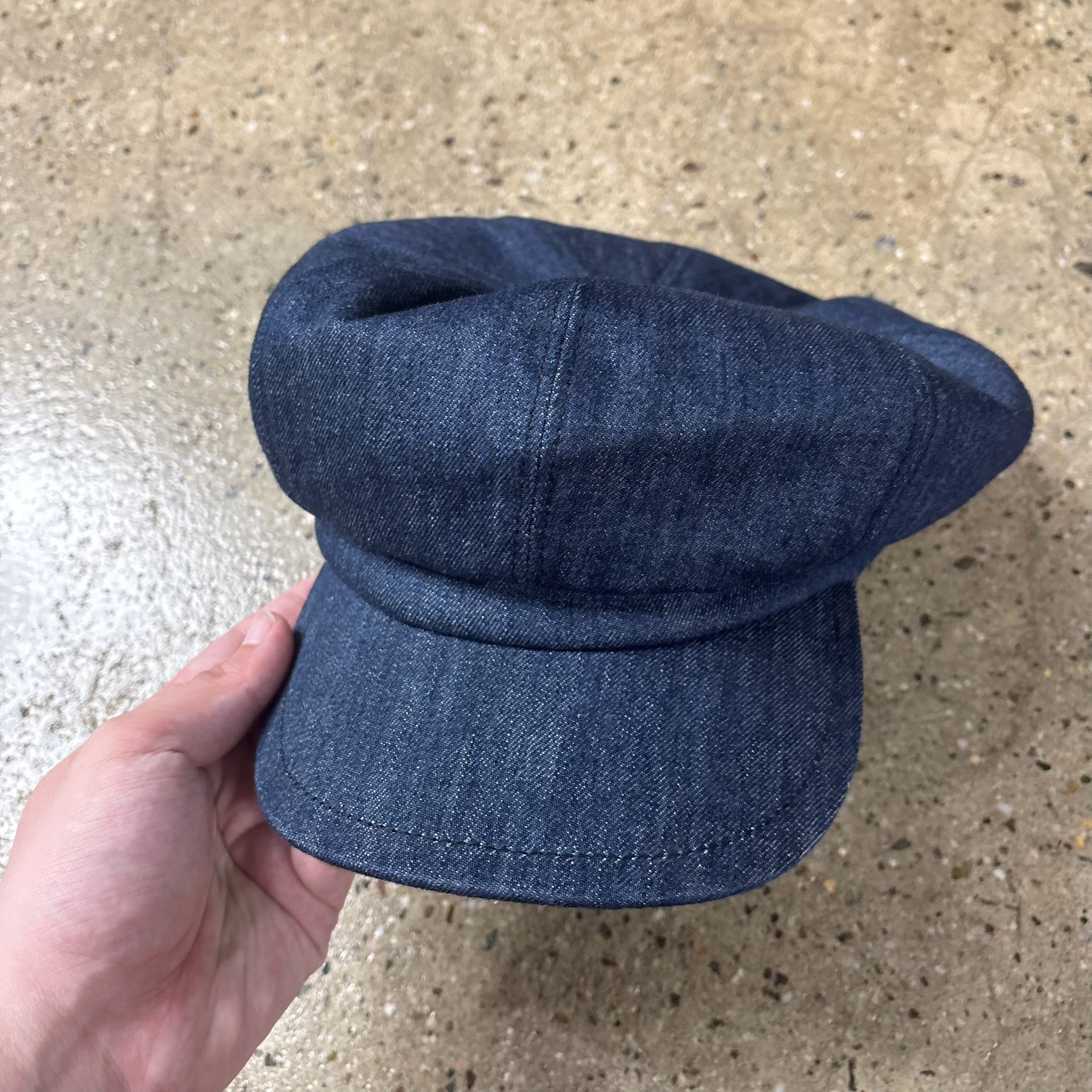 Denim Newsboy Hat