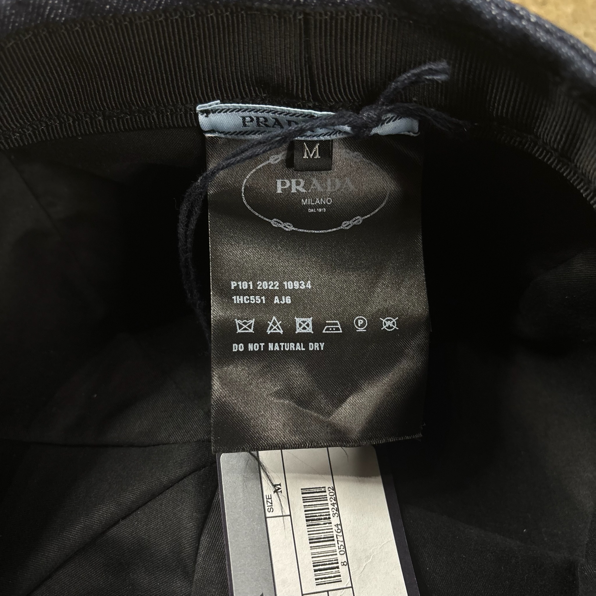 Prada Denim Newsboy Hat - View 6