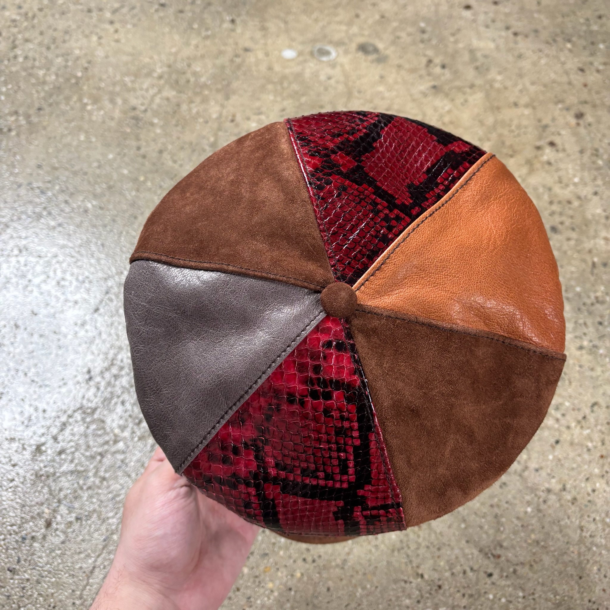 Prada Patchwork Leather Hat - View 3