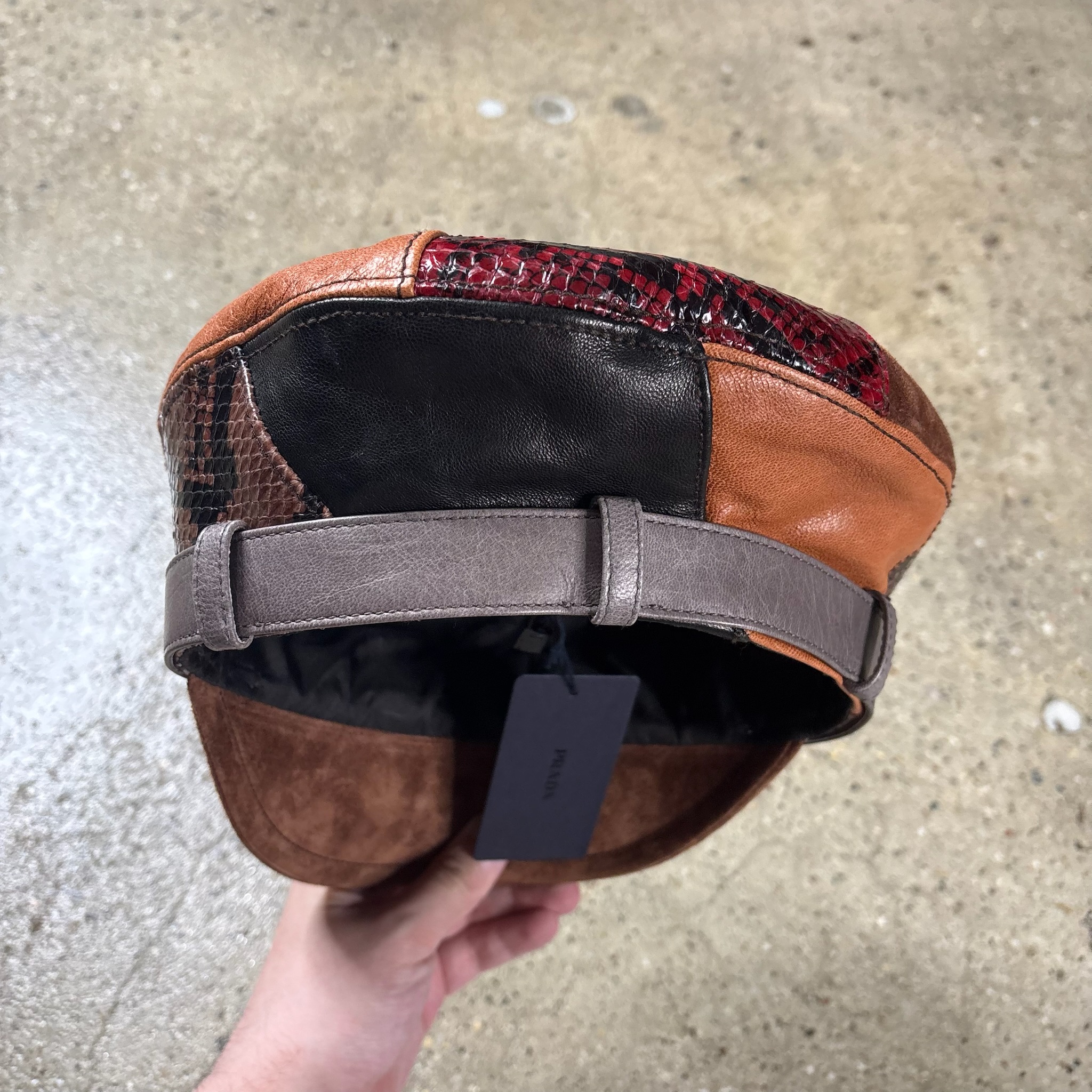 Prada Patchwork Leather Hat - View 4
