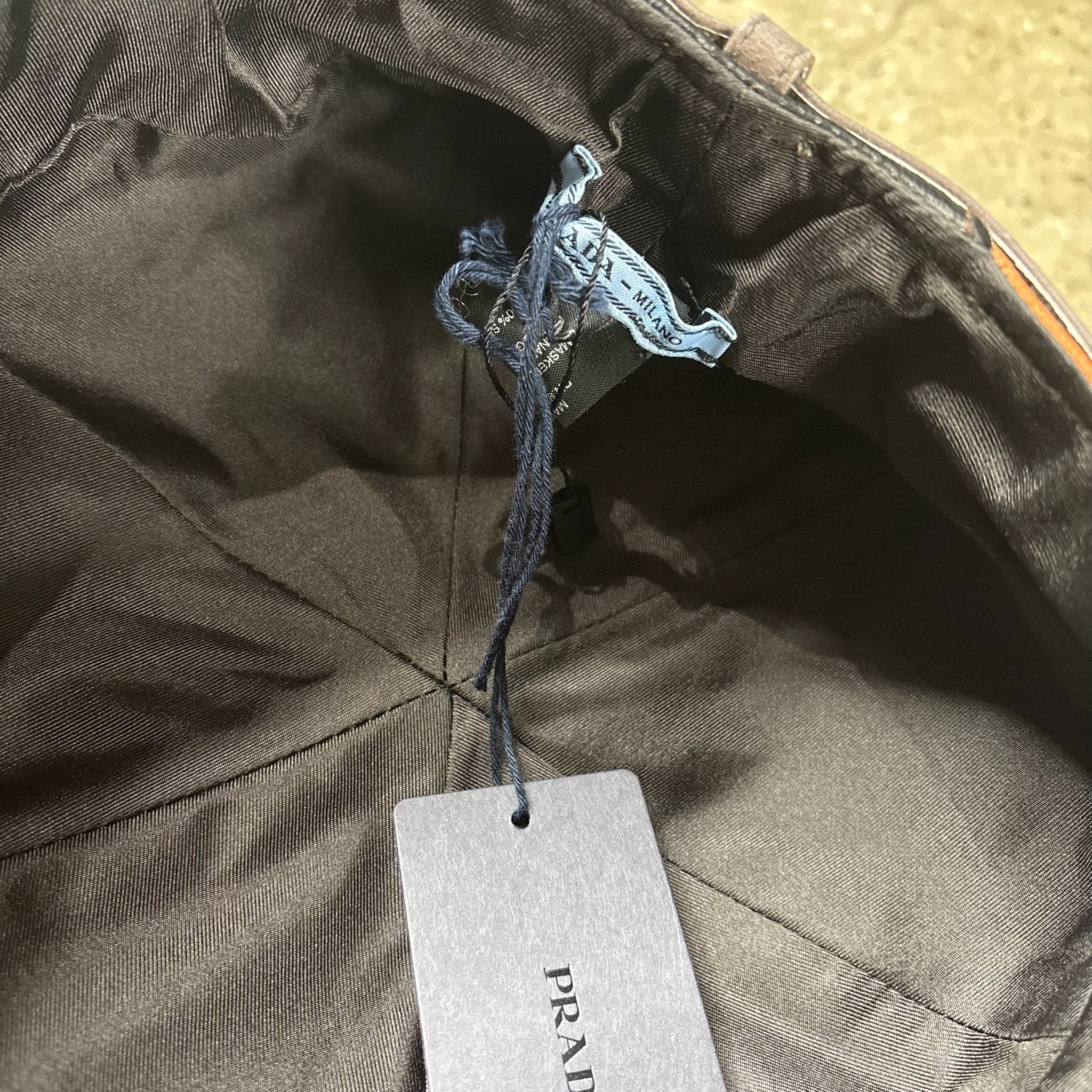 Prada Patchwork Leather Hat - View 6