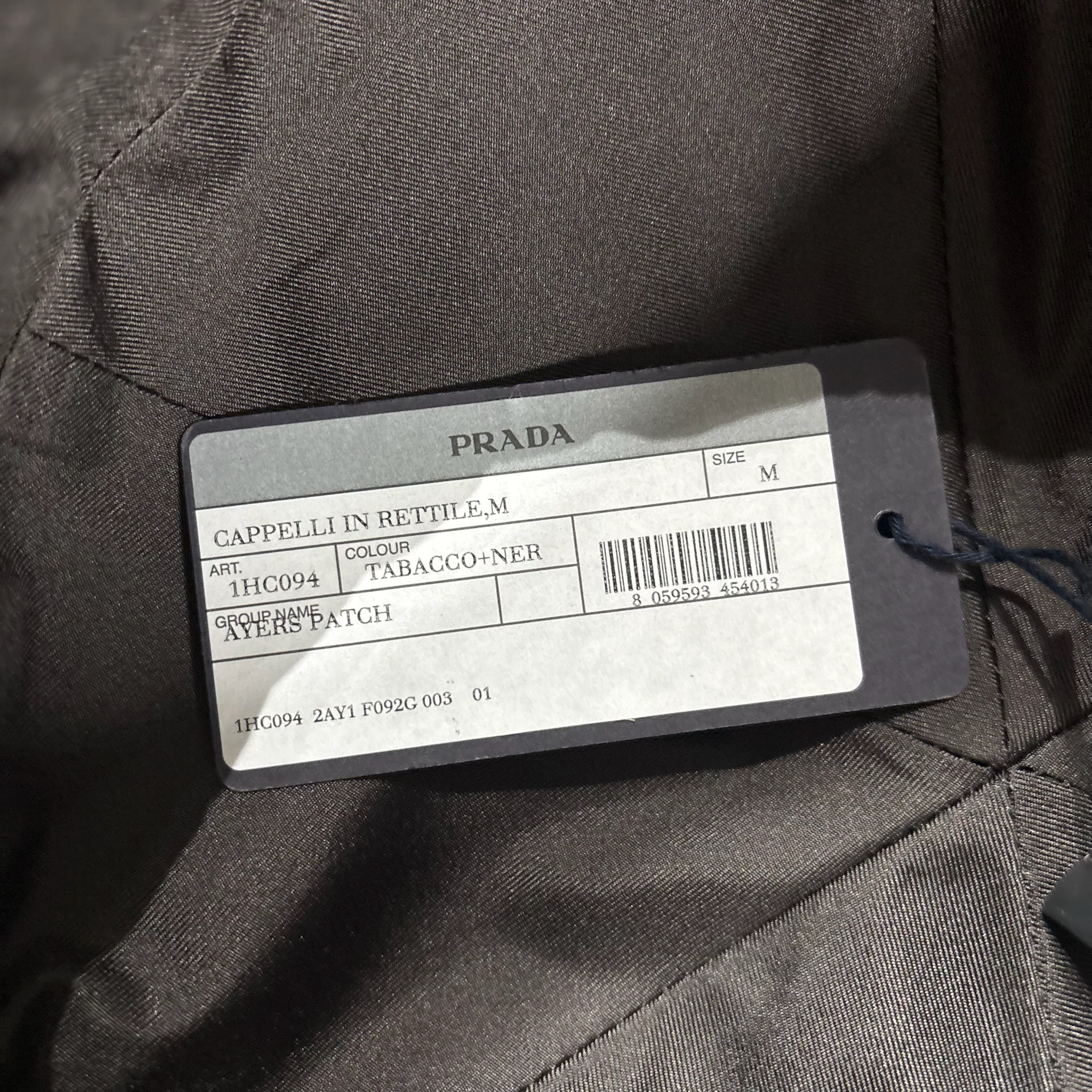 Prada Patchwork Leather Hat - View 7
