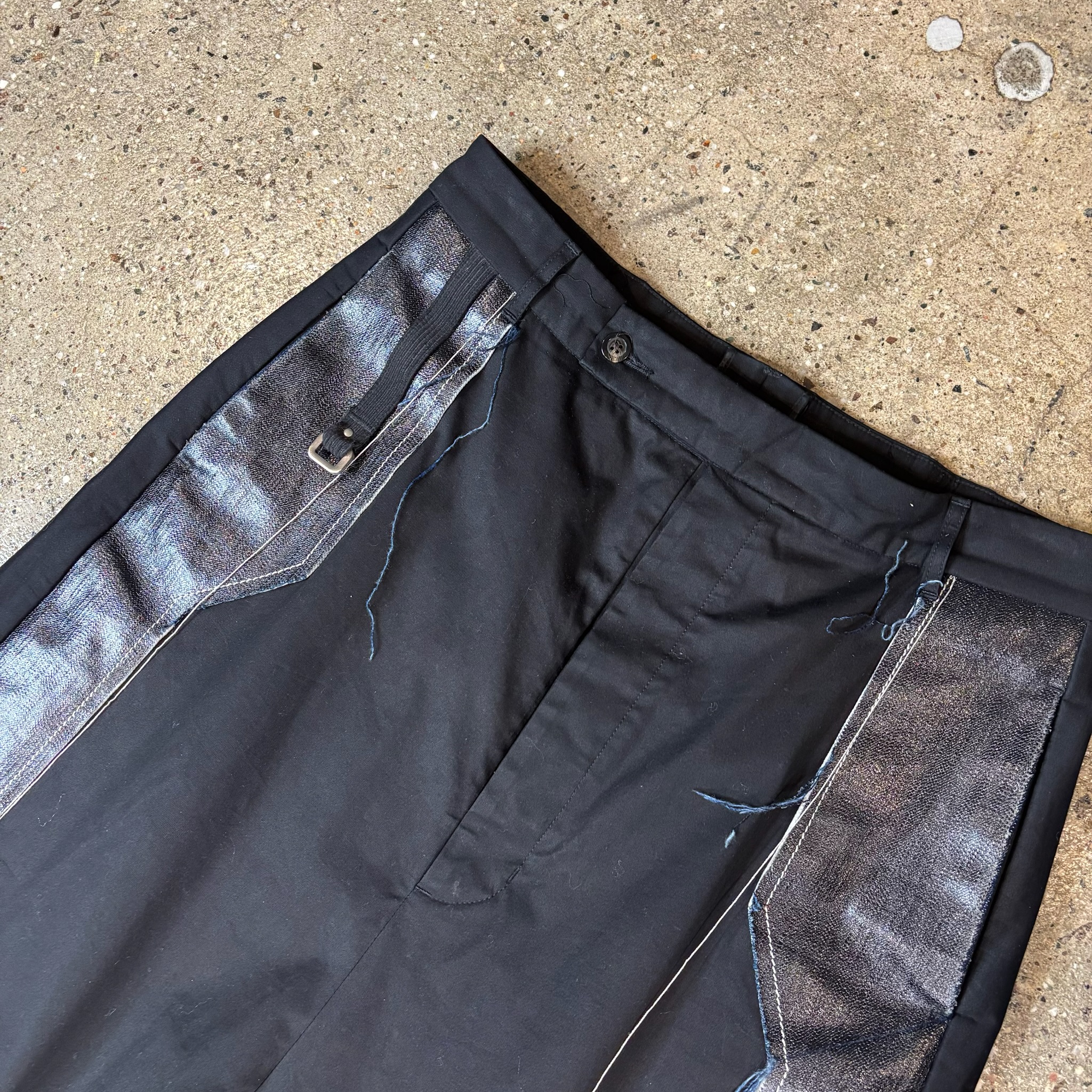 Rick Owens Babel Waxed Pants - View 3