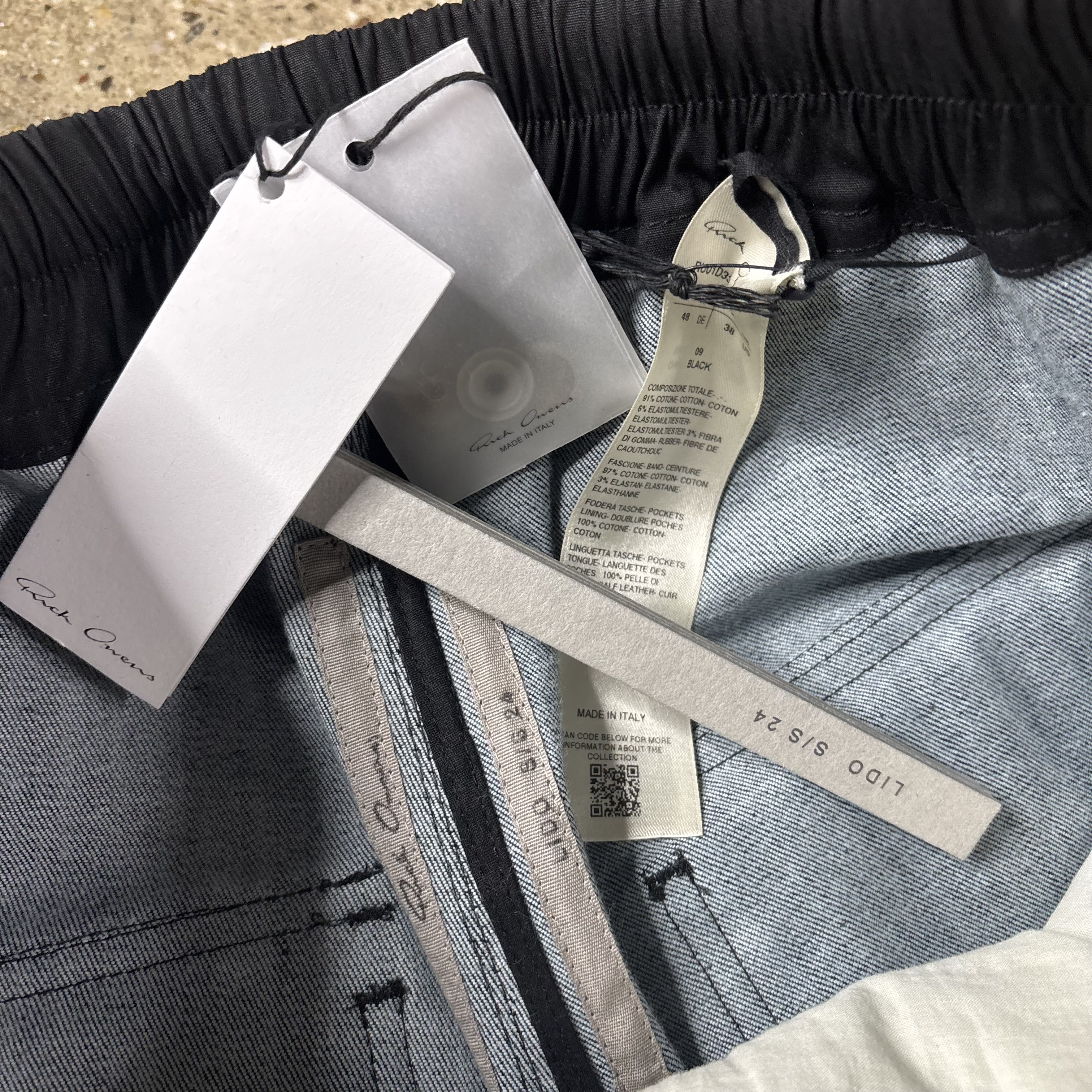 Rick Owens Lido Cargo 3/4 Pants - View 5