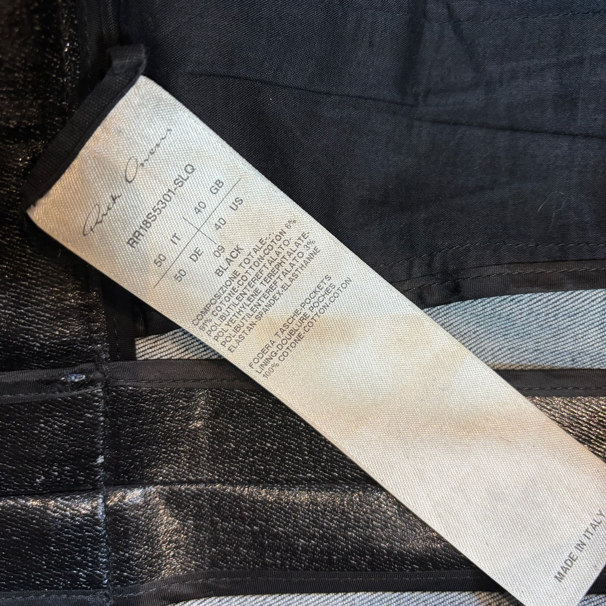 Rick Owens Wax Denim - View 5