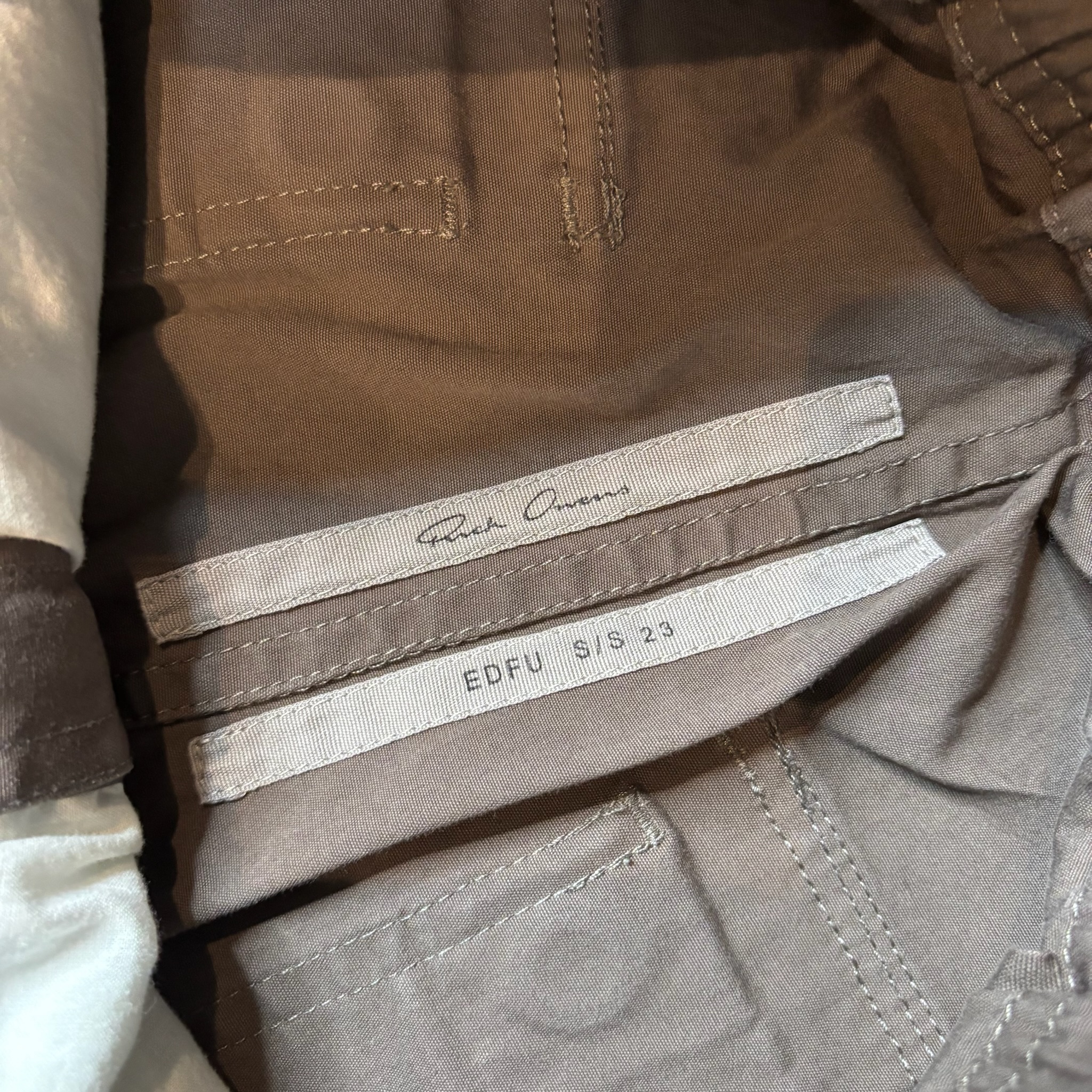 Rick Owens Bauhaus Zip Cargo Pants - View 5
