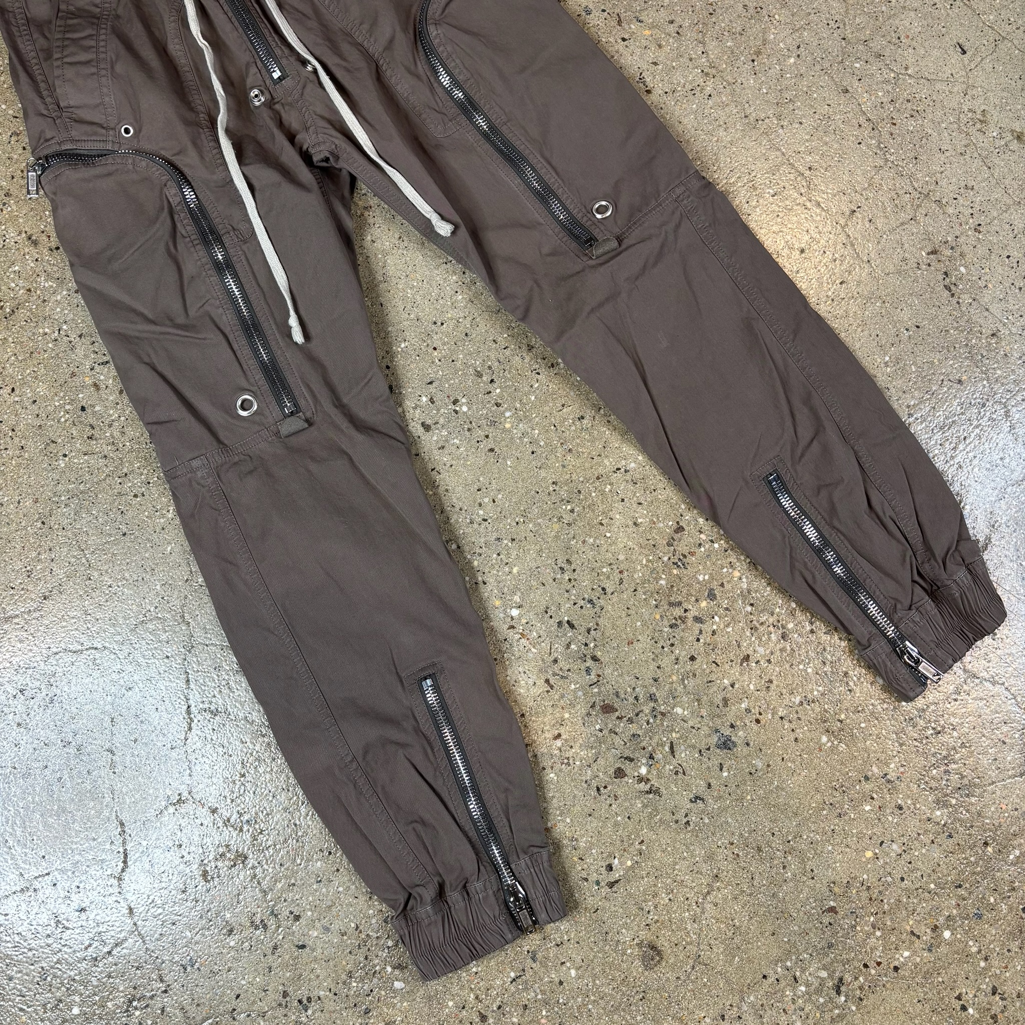 Rick Owens Bauhaus Zip Cargo Pants - View 6