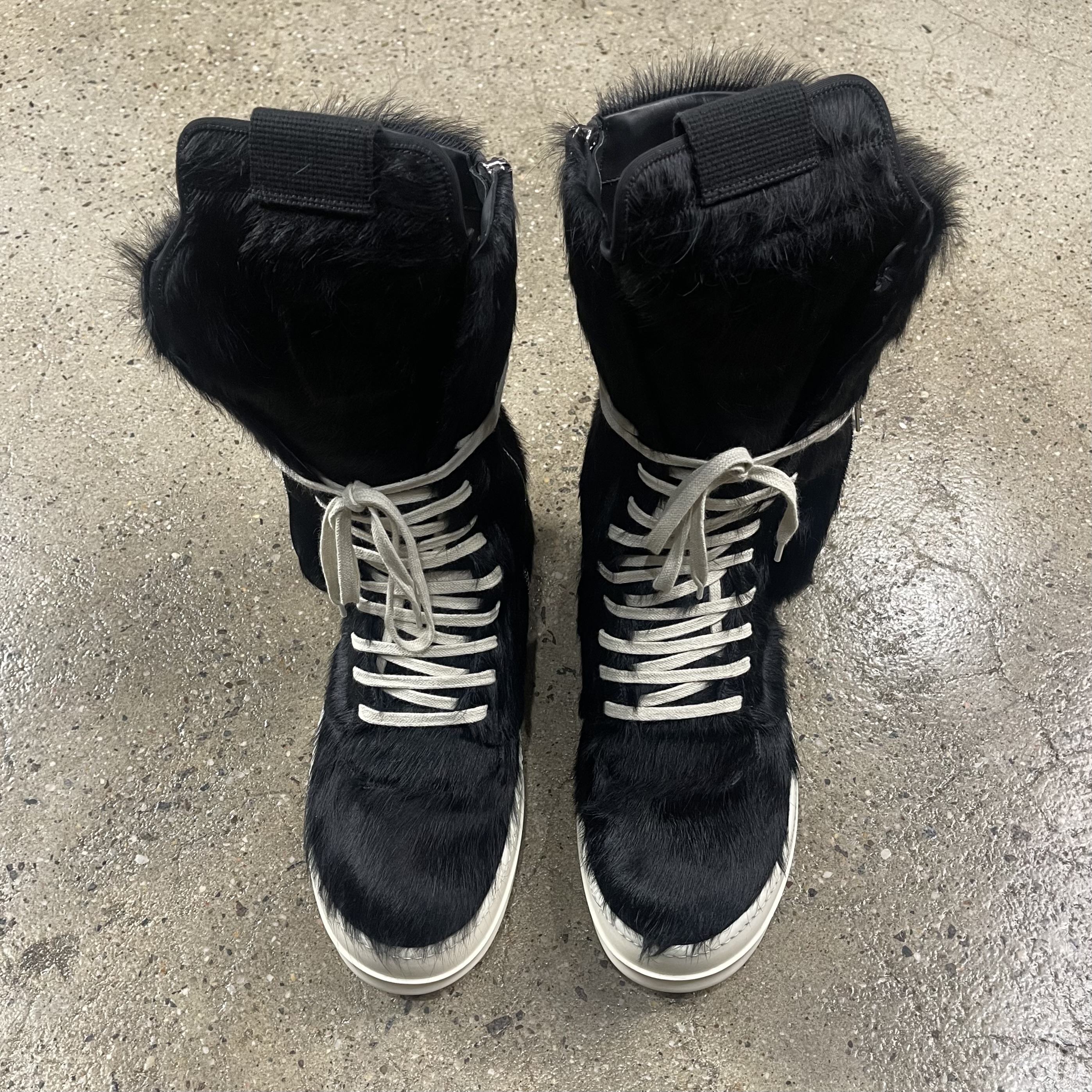Rick Owens Fur Cargobasket Sneakers - View 6