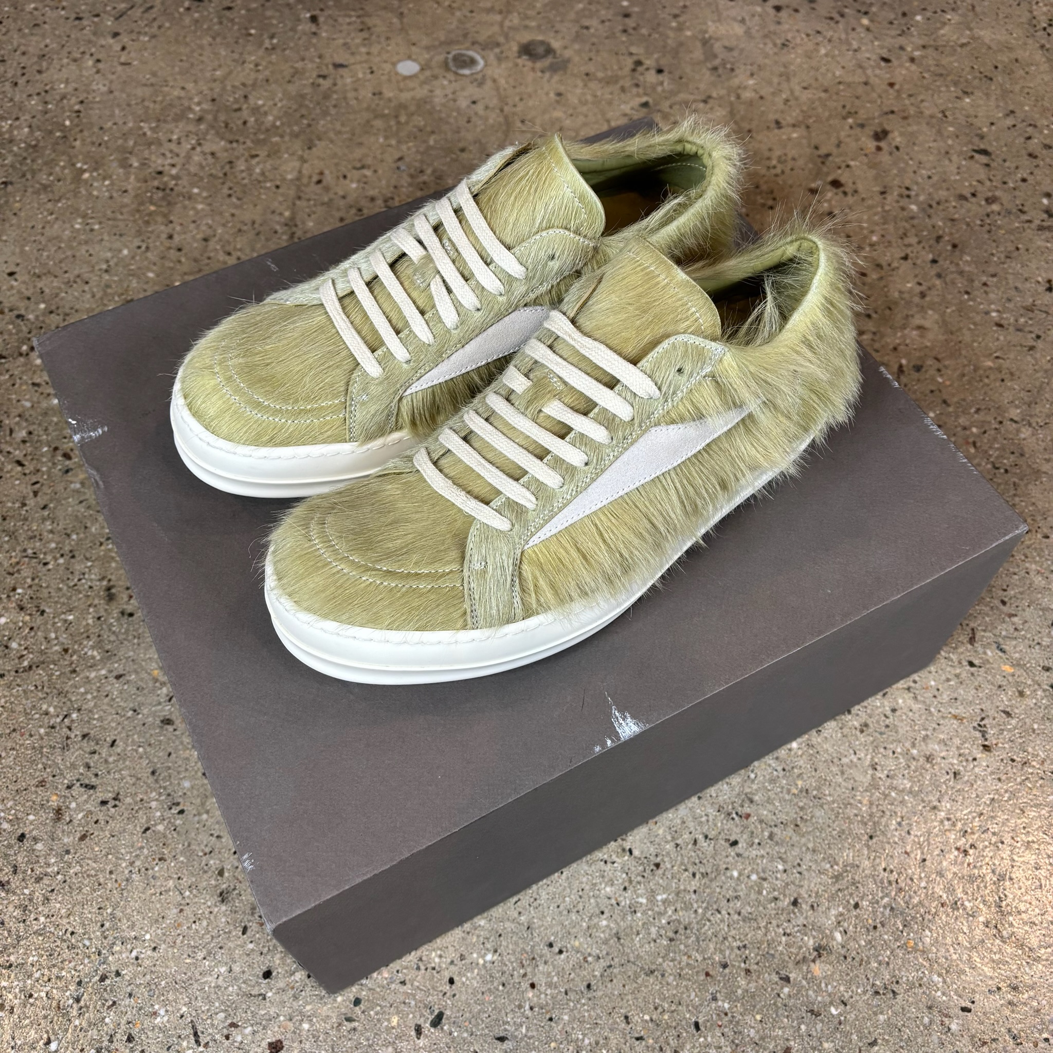 Rick Owens Pony Hair "Vintage" Sneakers - View 2