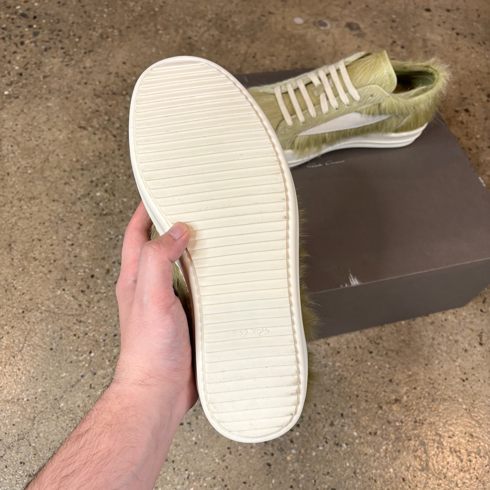 Rick Owens Pony Hair "Vintage" Sneakers - View 3