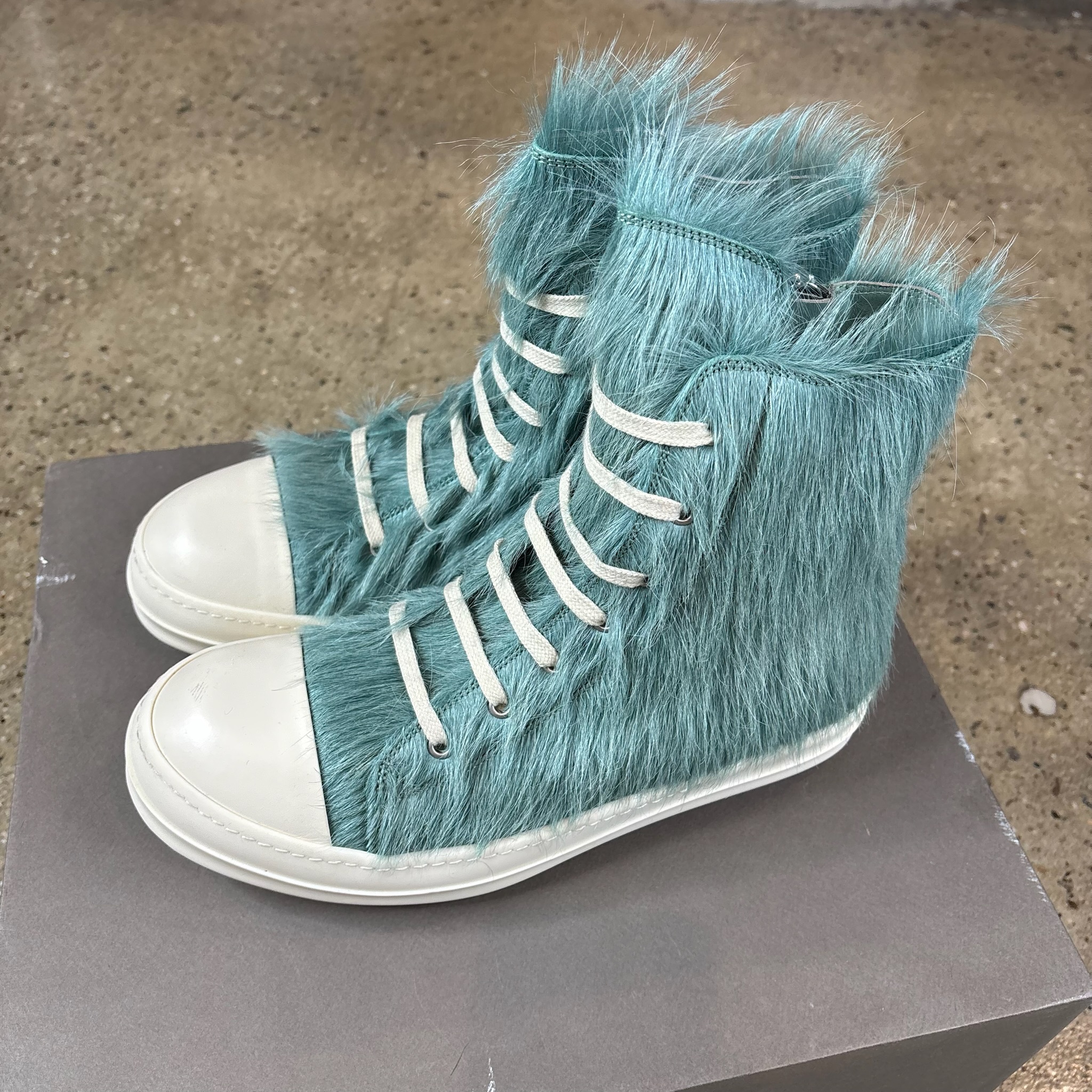 Rick Owens Fur Ramones Sneakers  - View 3