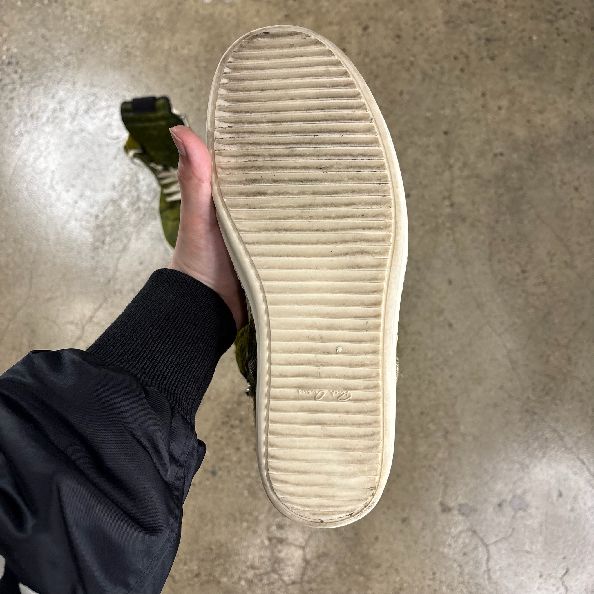 Rick Owens Fur Geobasket Sneakers - View 3