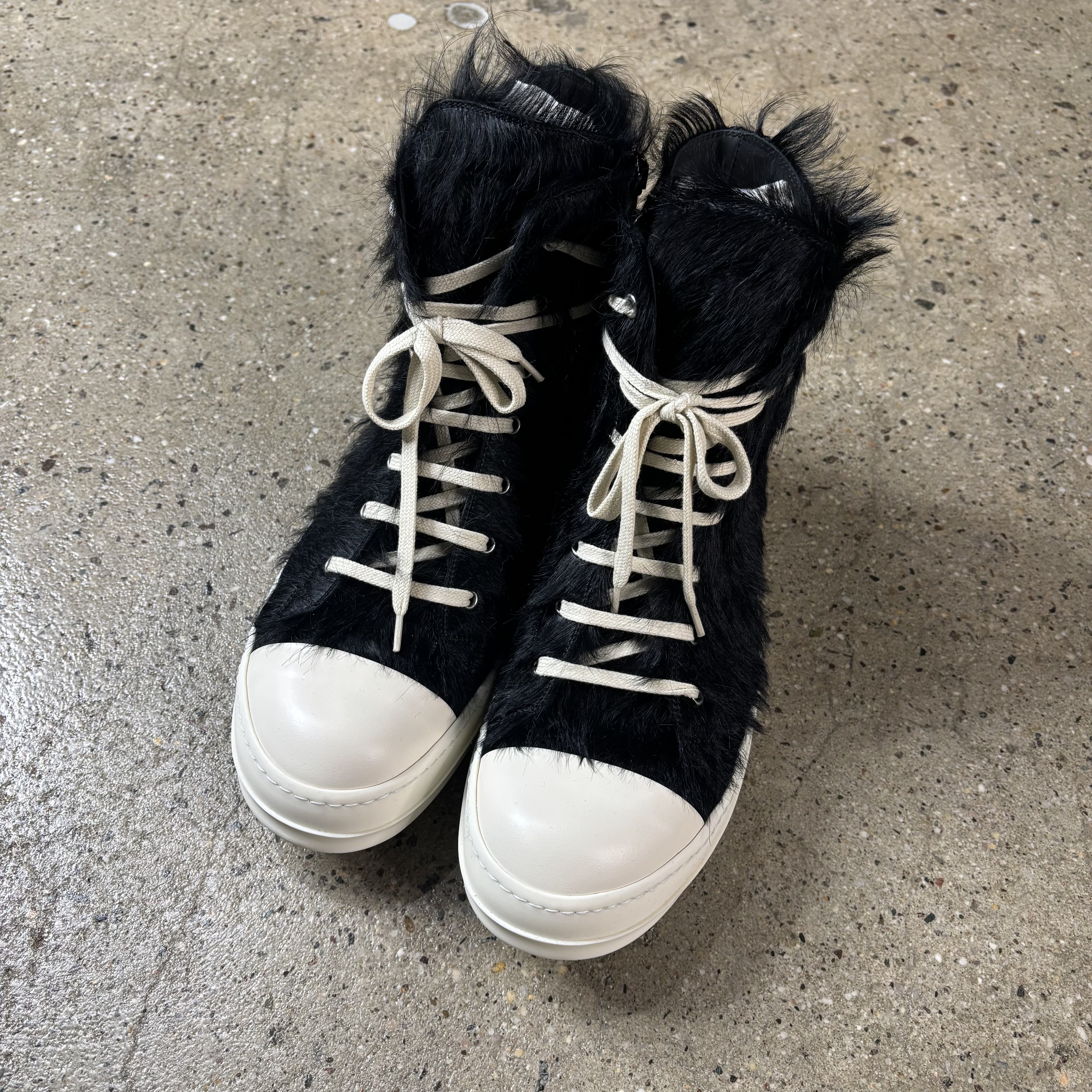 Rick Owens Pony Hair Fur Ramones - View 2