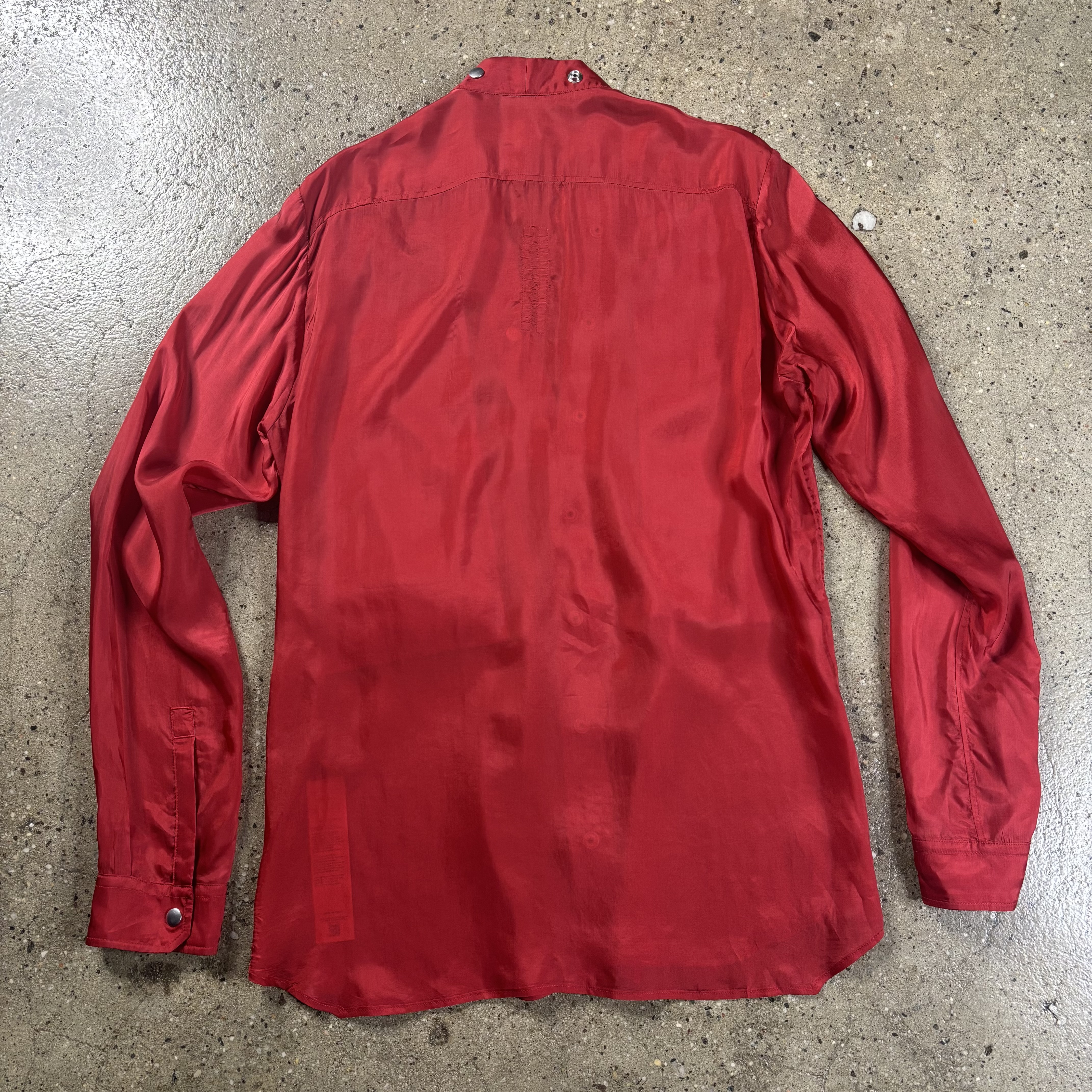 Rick Owens Silk Larry Shirt - View 5