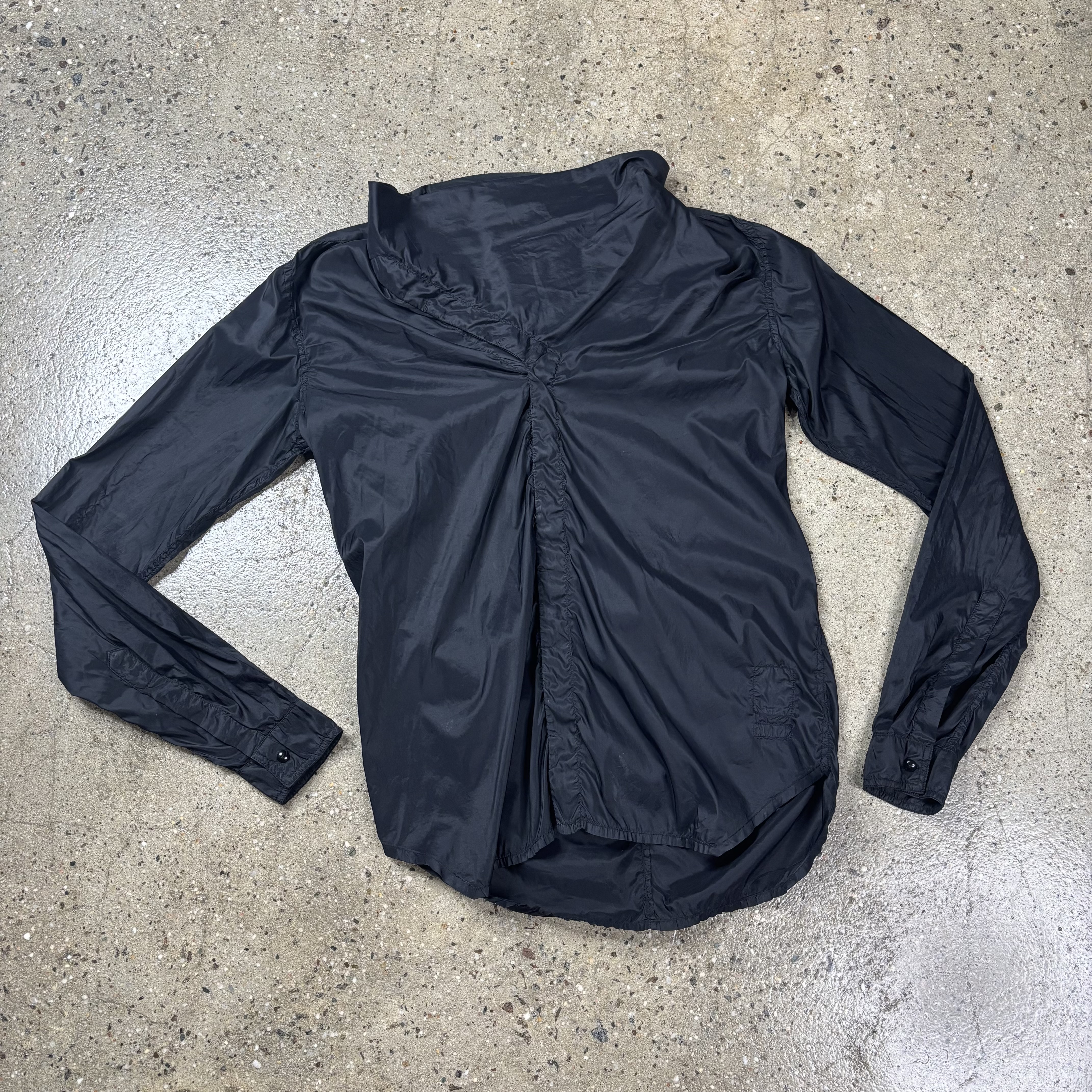 Nylon Cowl Shirt